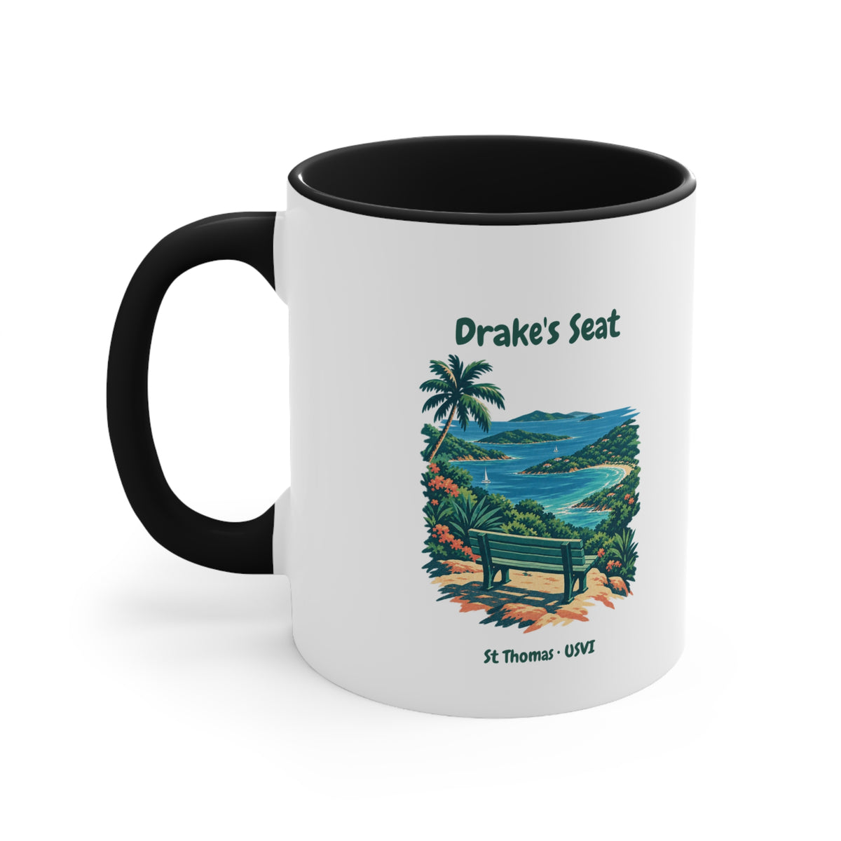 Drake's Seat St. Thomas USVI Accent Coffee Mug