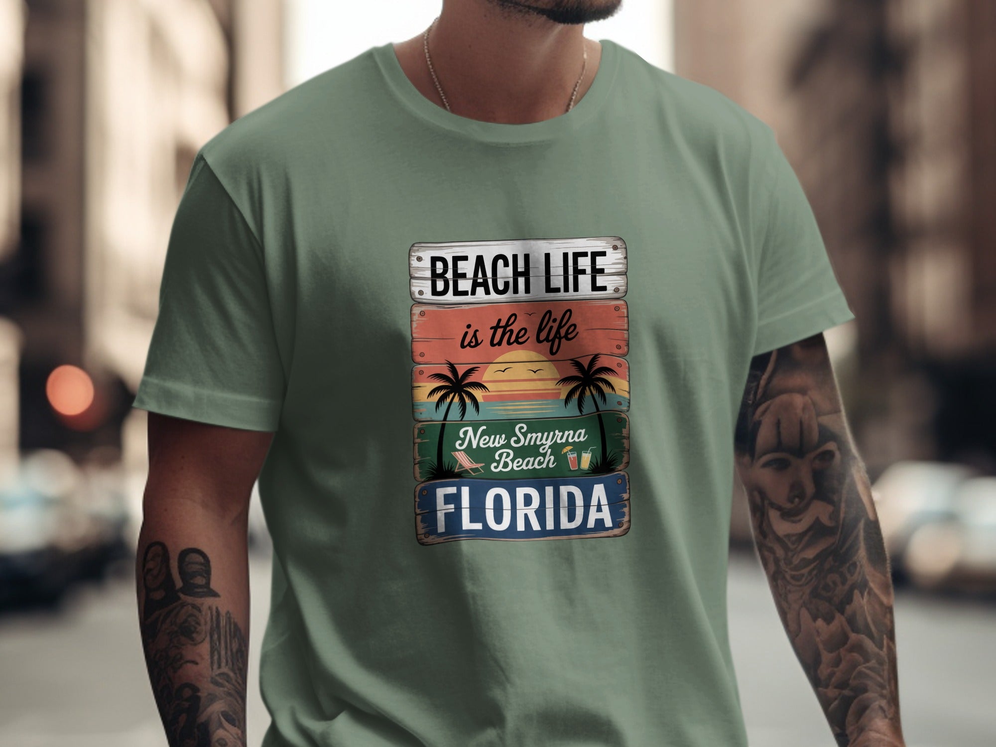 Beach Life New Smyrna Beach Florida T-shirt product