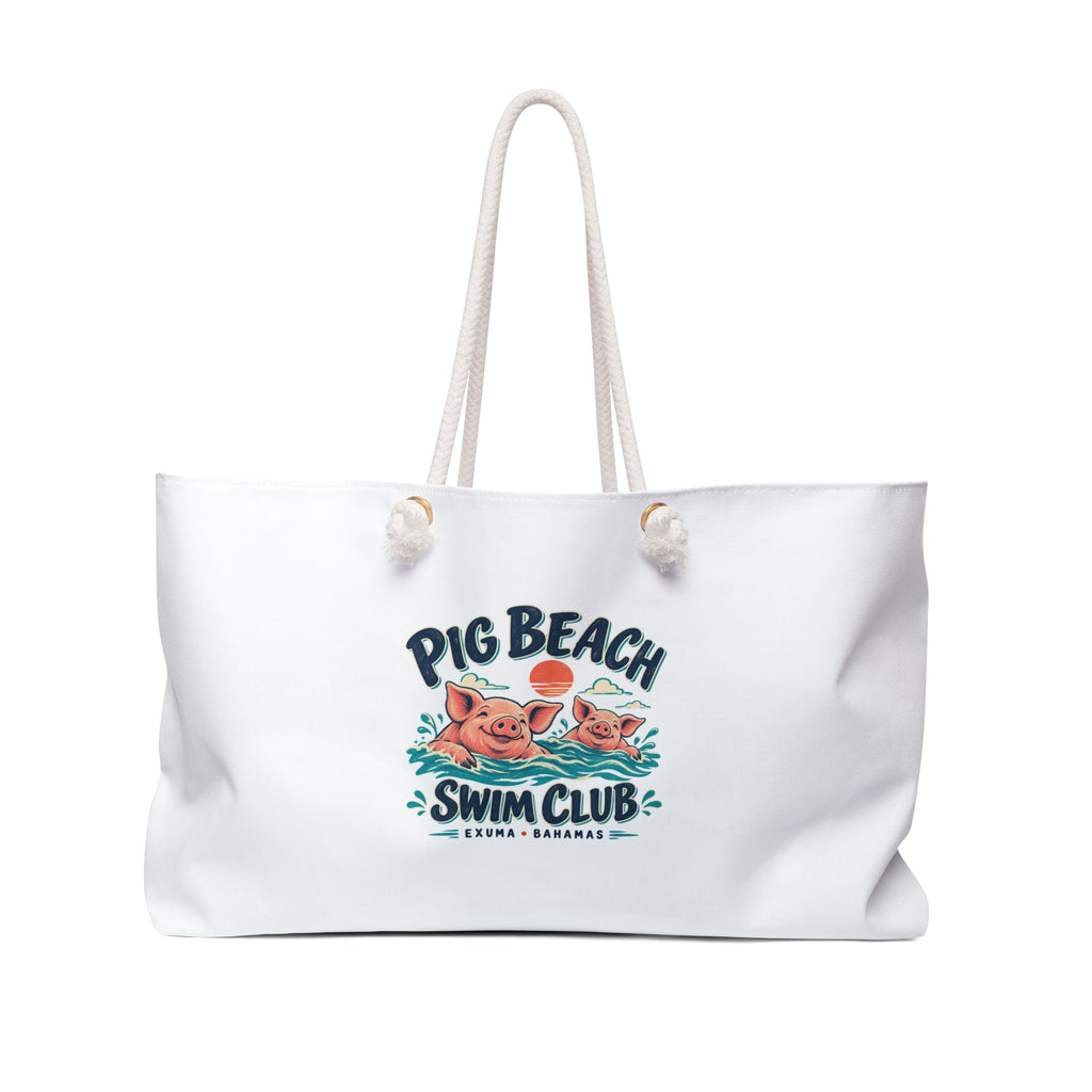 Pig Beach Swim Club Exuma Bahamas Weekender Bag, supplier product view 1