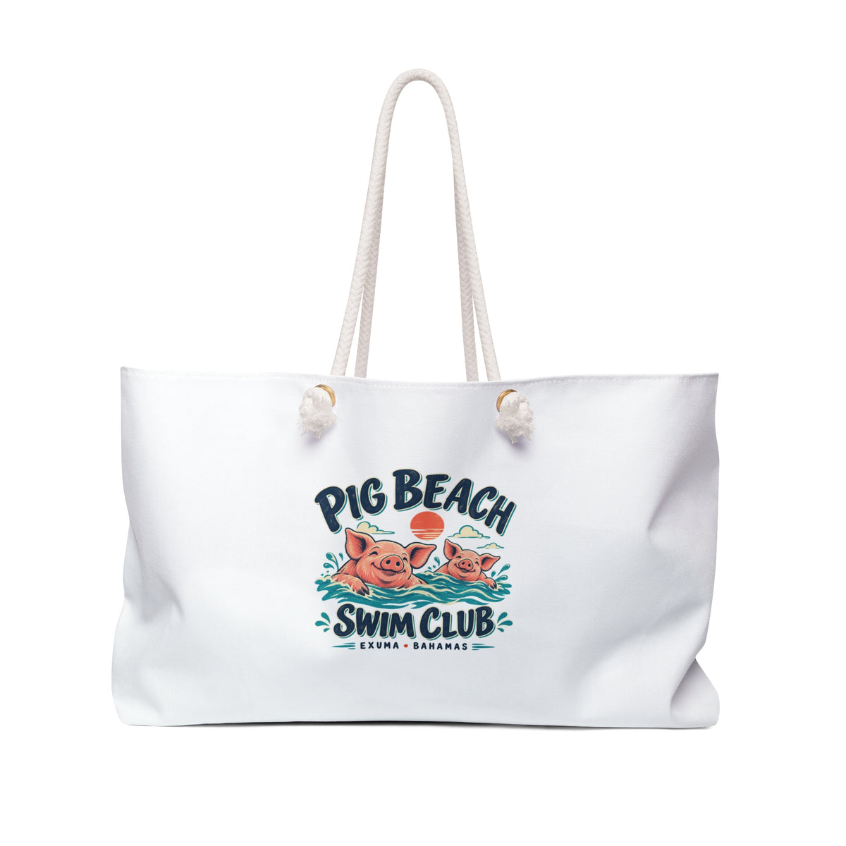 Pig Beach Swim Club Exuma Bahamas Weekender Bag, supplier product view 1