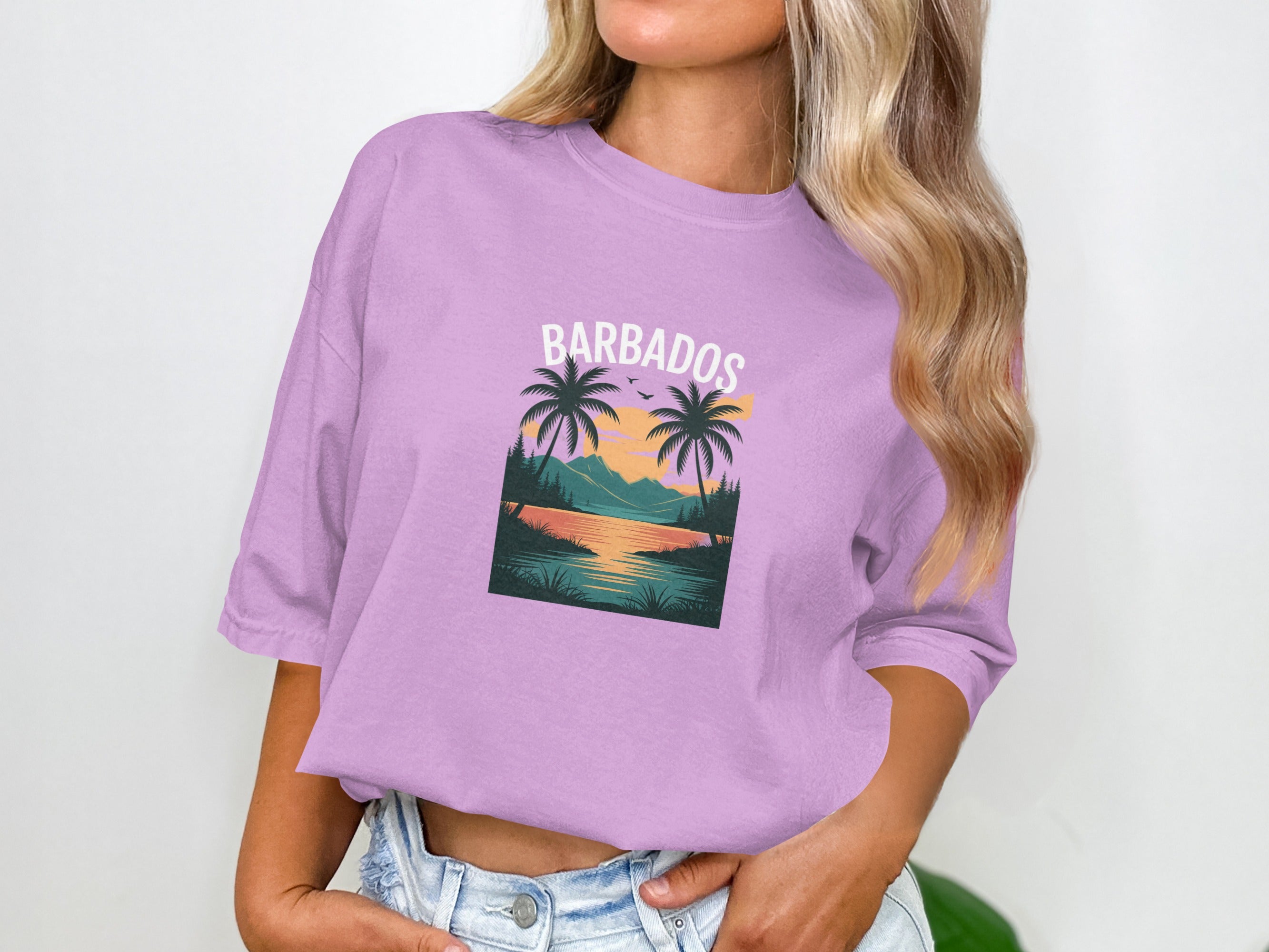 Barbados Graphic Design Casual T-shirt product type