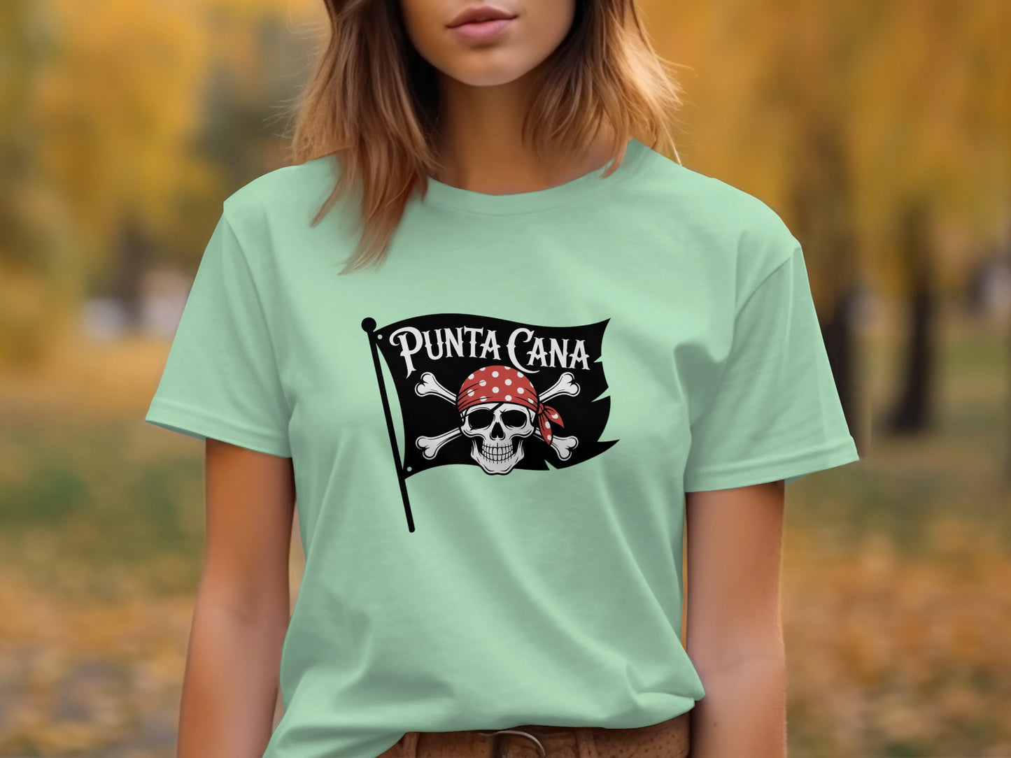 Punta Cana Pirate Skull Flag T-shirt product type