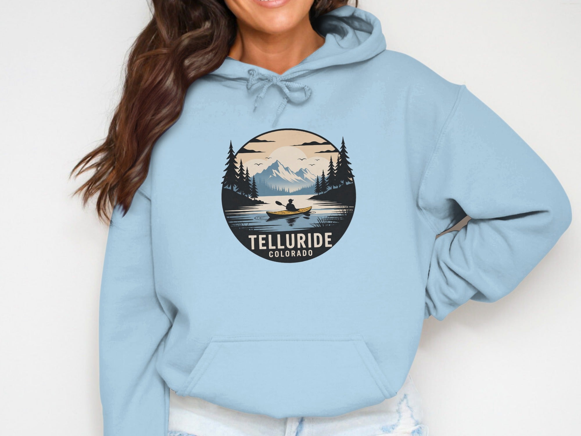 Telluride Womens Hoodies Kayak In Telluride Colorado Hoodie