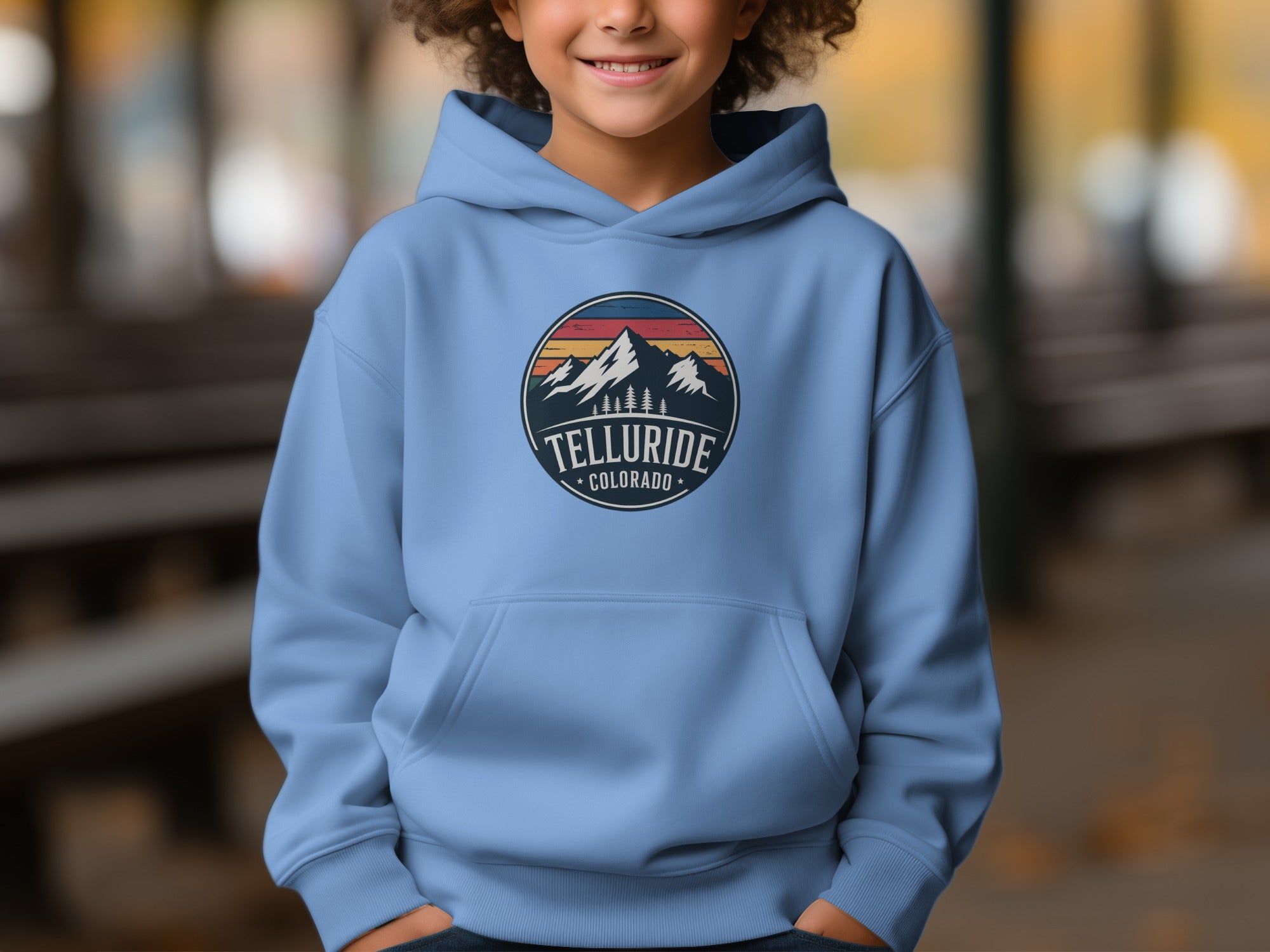 Telluride Colorado Mountain Scene Hoodie