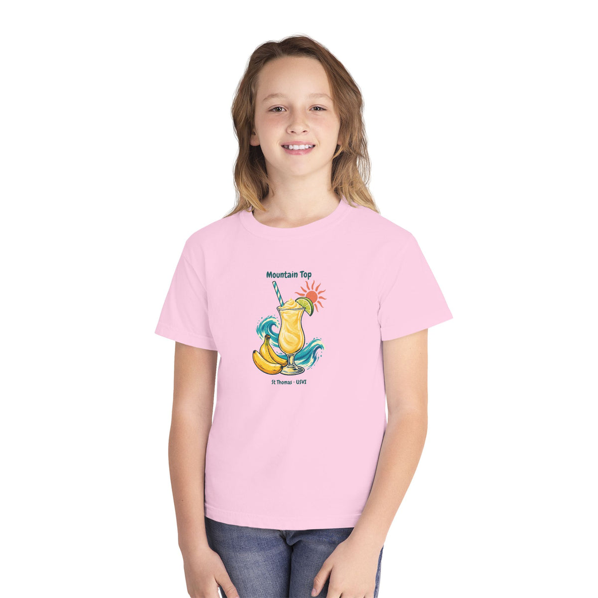 Mountain Top St. Thomas USVI Comfort Colors 9018 Youth T-Shirt