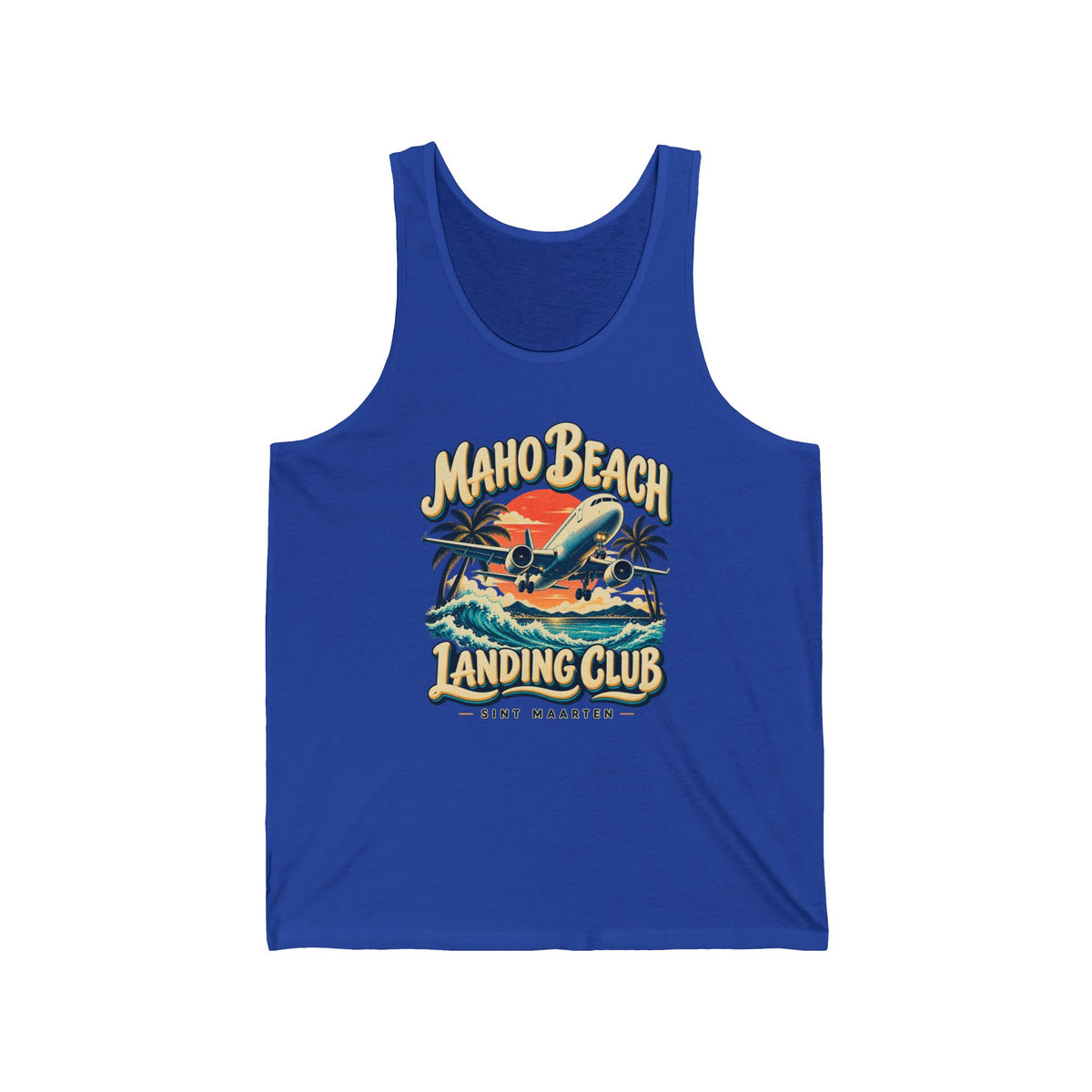 Maho Beach Landing Club Sint Maarten Bella+Canvas 3480 Tank Top