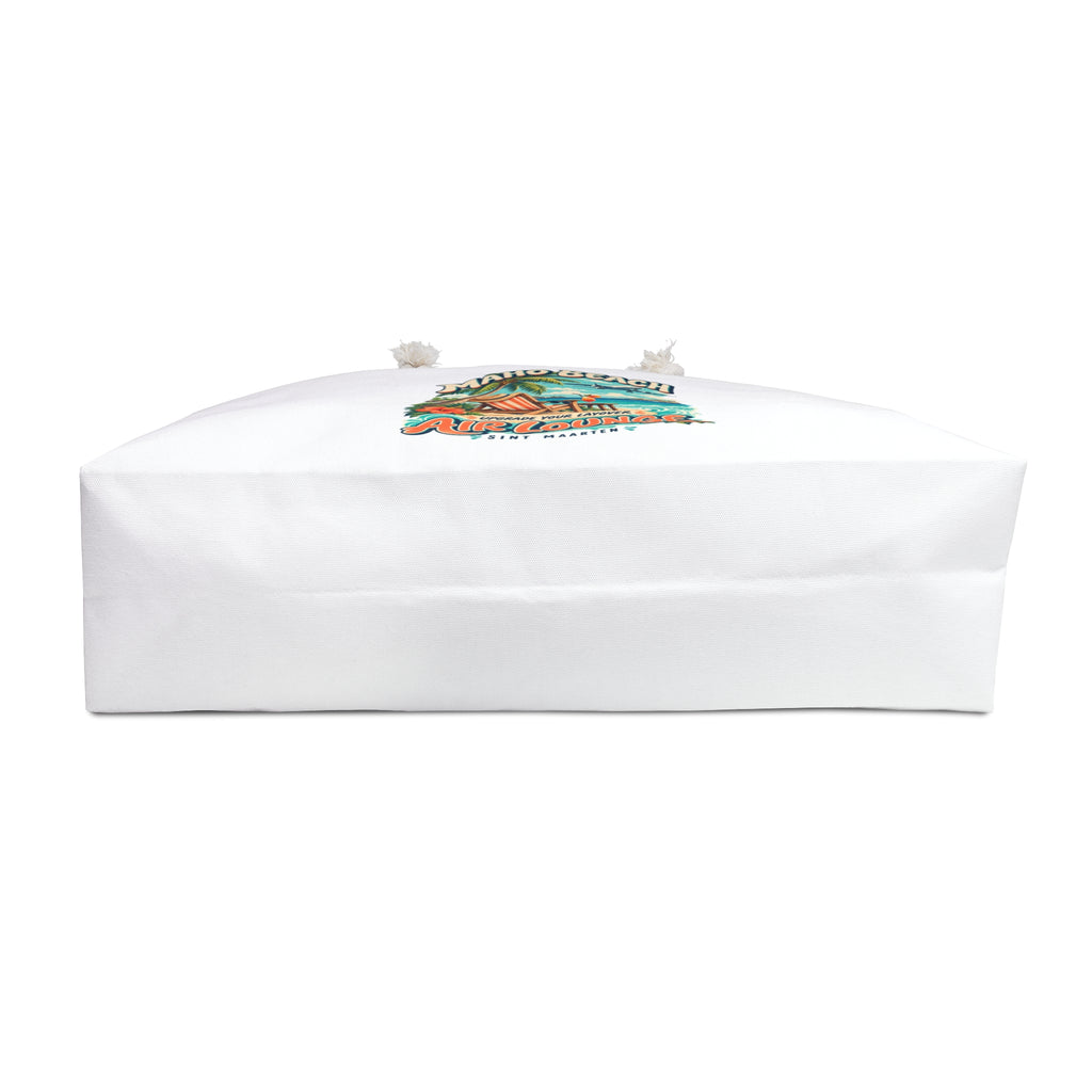 Maho Beach Air Lounge Sint Maarten Weekender Bag illustrated destination design, product mockup