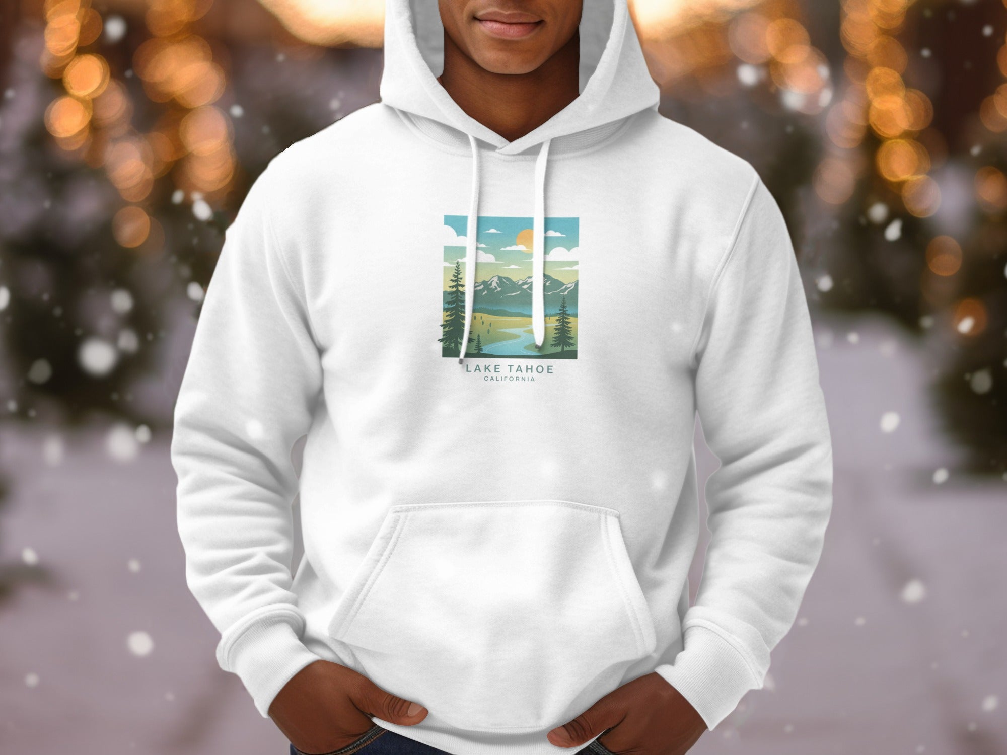 Lake Tahoe California Hoodie Winter Themed Sweatshirt