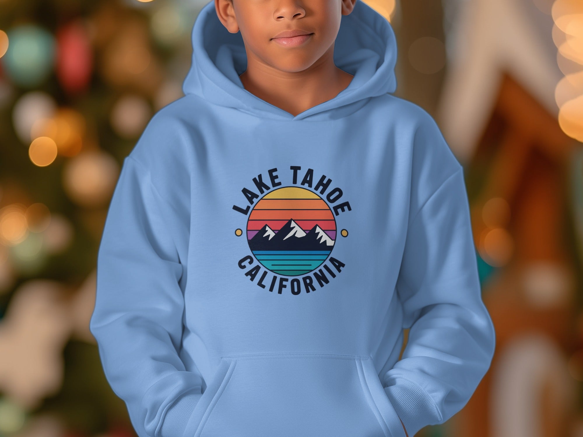 Lake Tahoe California Mountain Sunset Hoodie