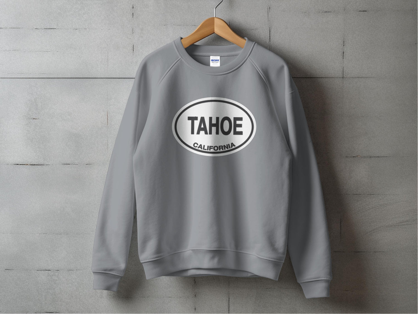 Lake Tahoe Mens Sweatshirt Graphite Heather