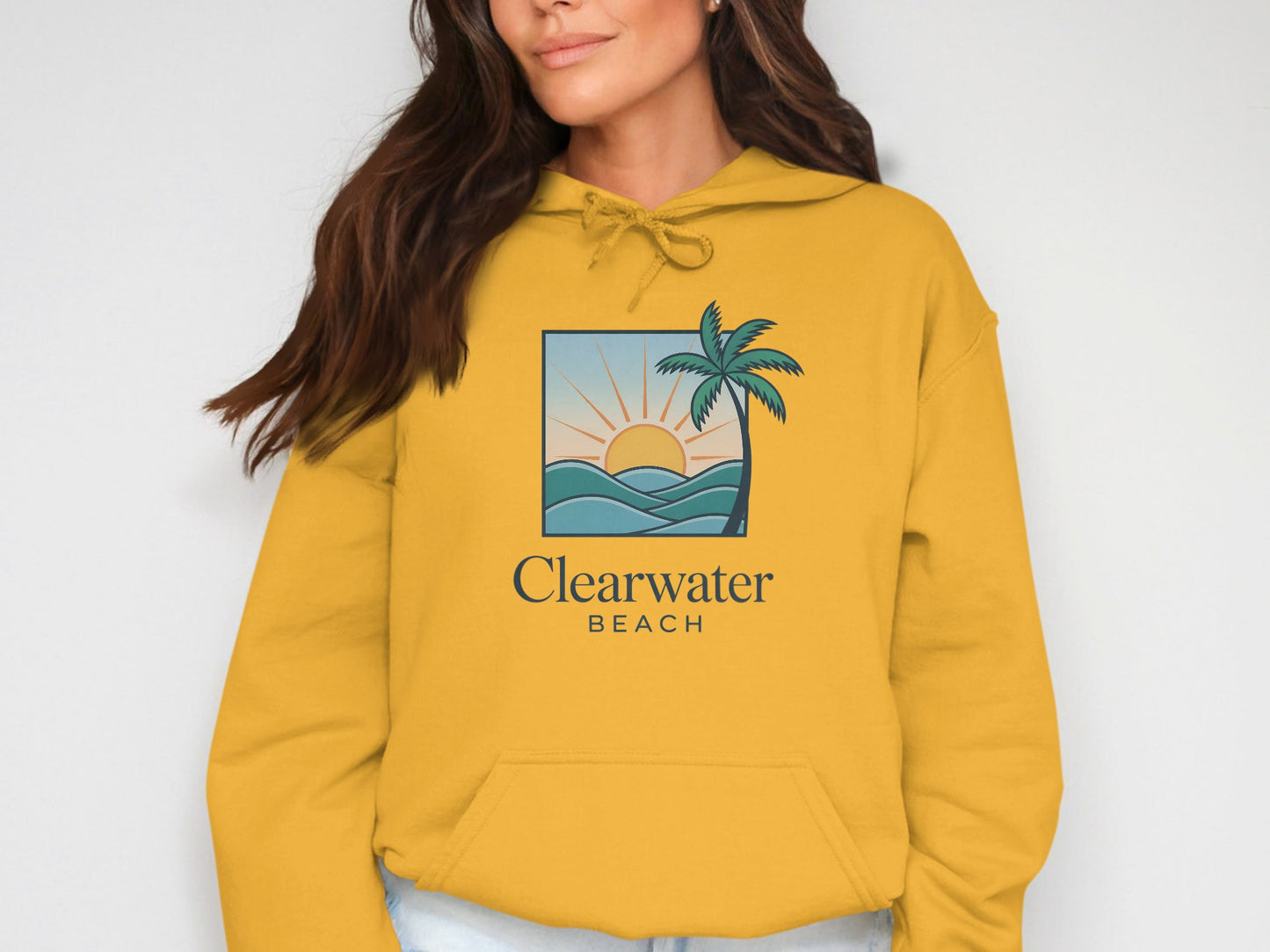 Stylish Yellow Clearwater Beach Hoodie product