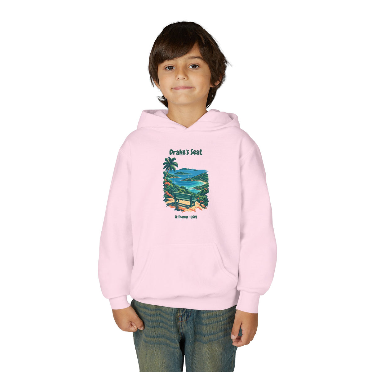 Drake's Seat St. Thomas USVI Gildan 18500B Youth Hoodie