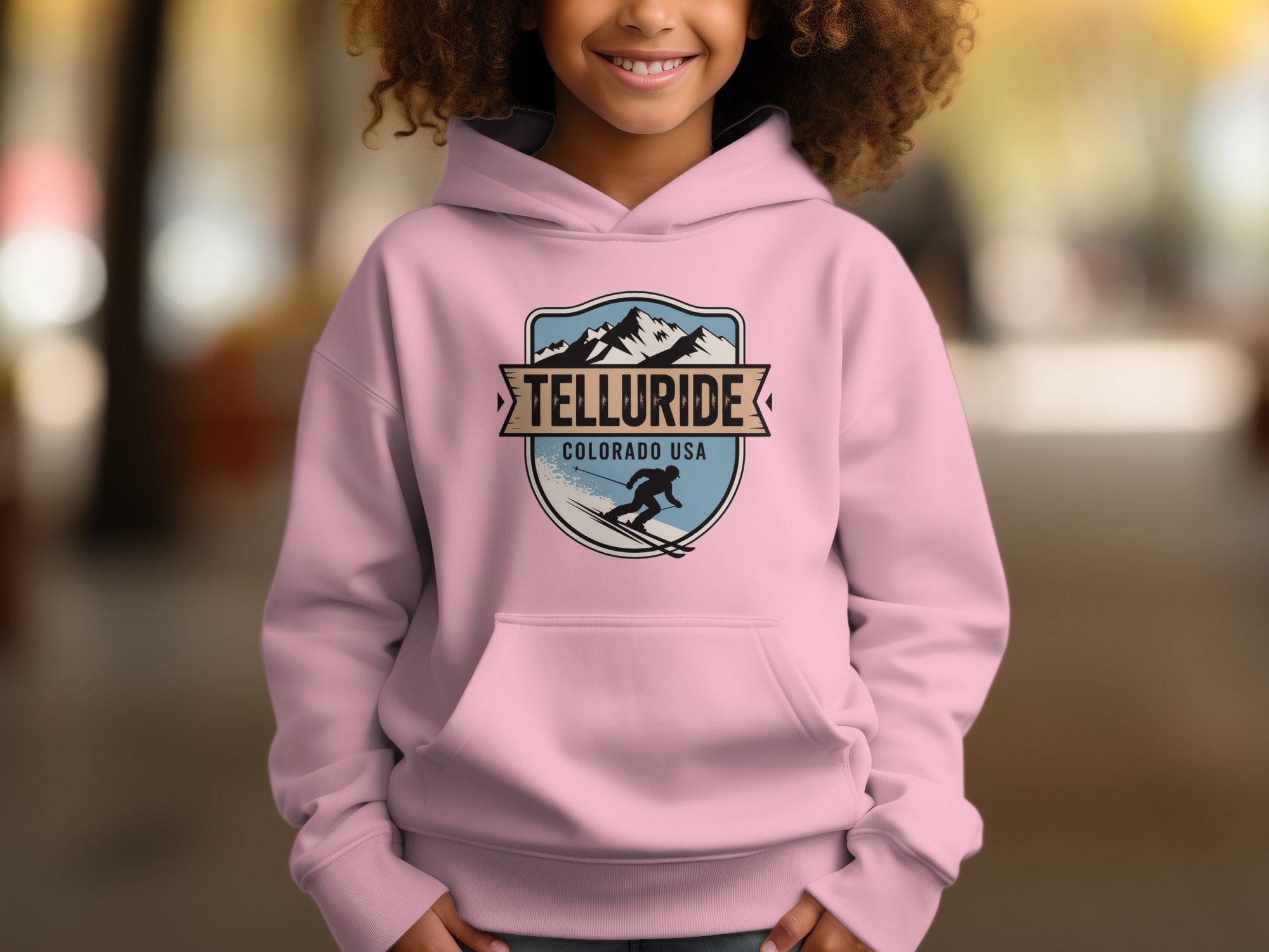 Telluride Colorado USA Youth Hoodie for Outdoor Fun
