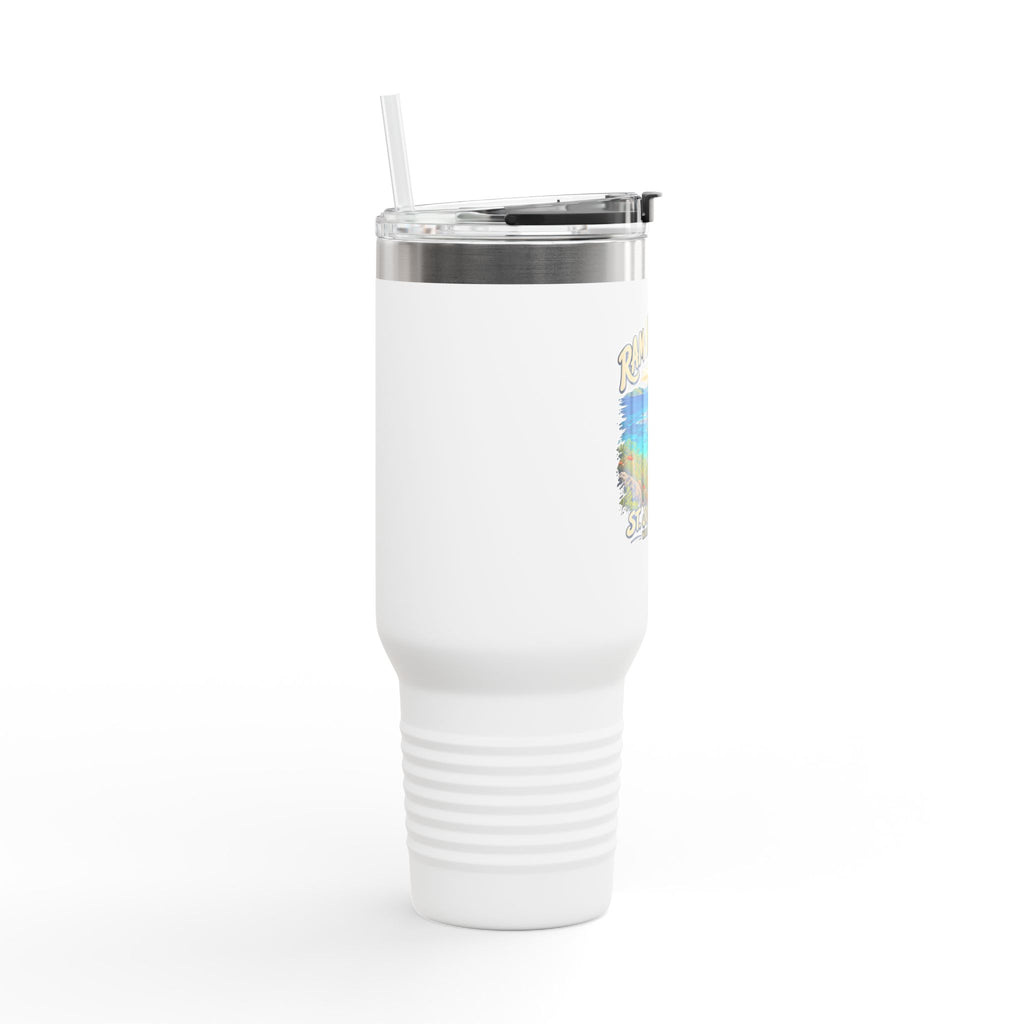 Ram Head Trail St John USVI artwork on a Polar Camel 40 oz travel mug, product view 8