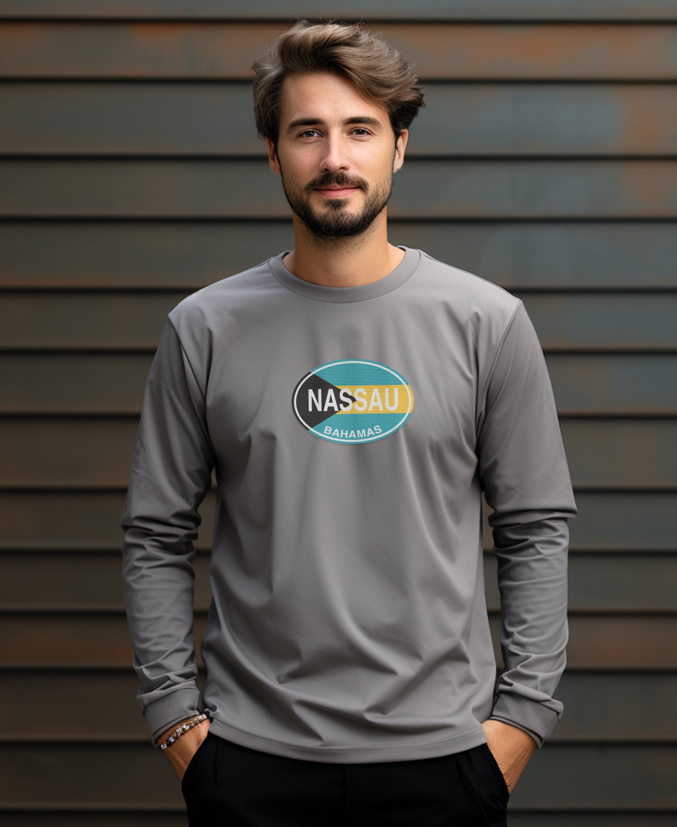 Nassau Bahamas Junkanoo Carnival and Paradise Island Mens Long Sleeve T Shirt