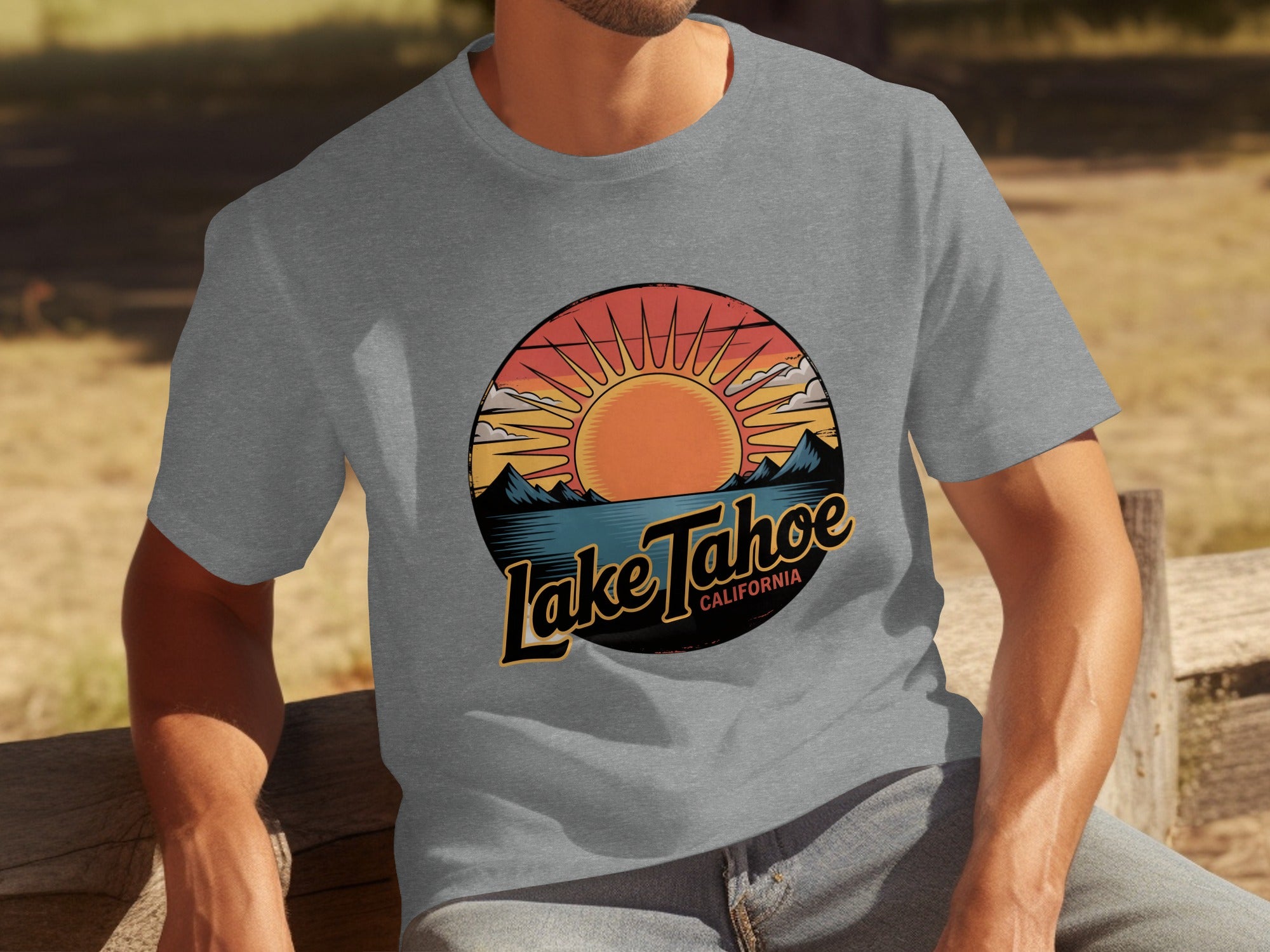 Lake Tahoe California Scenic Sunset T-Shirt product