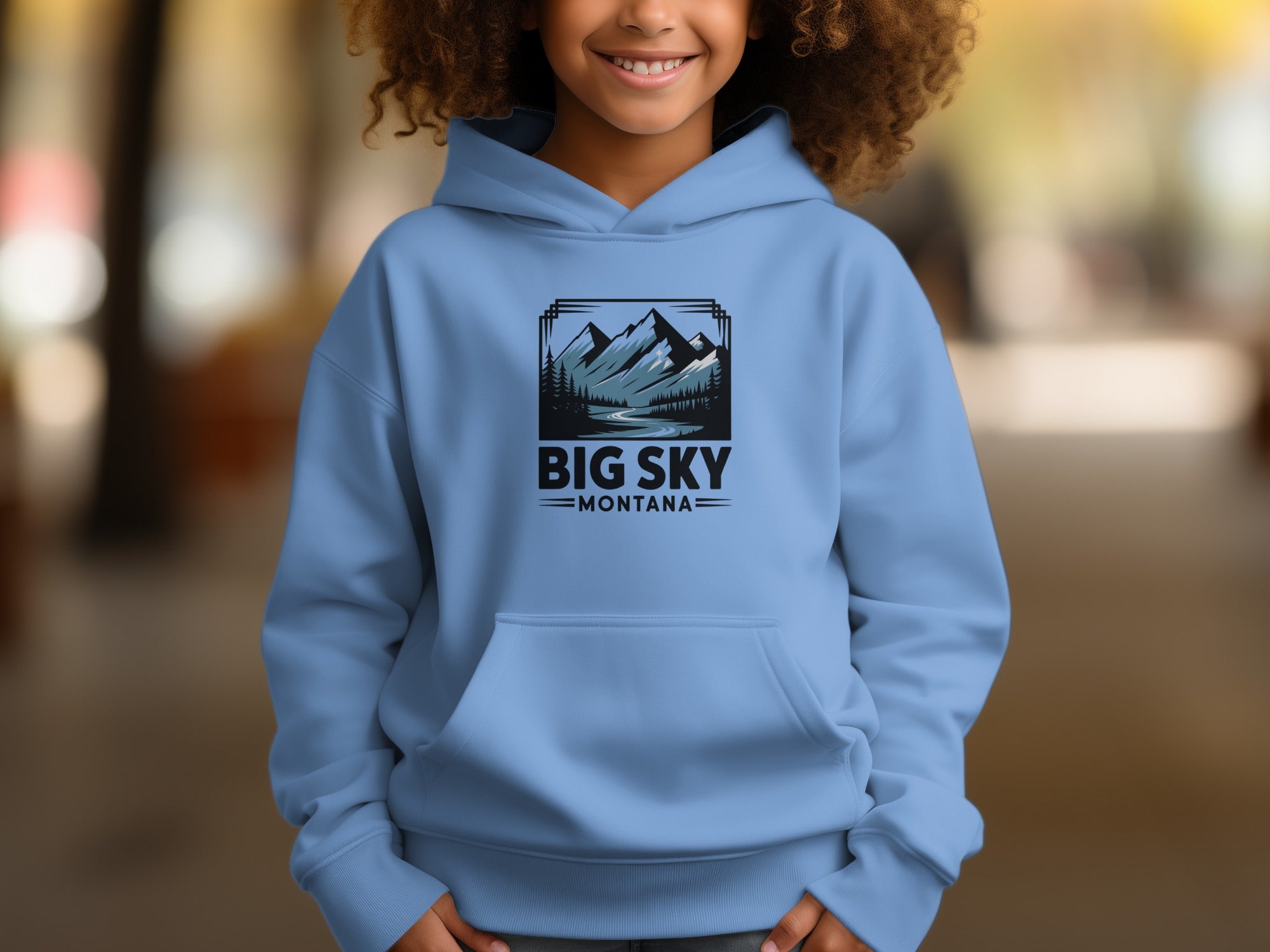 Big Sky Montana Graphic Hoodie for Kids Hoodie