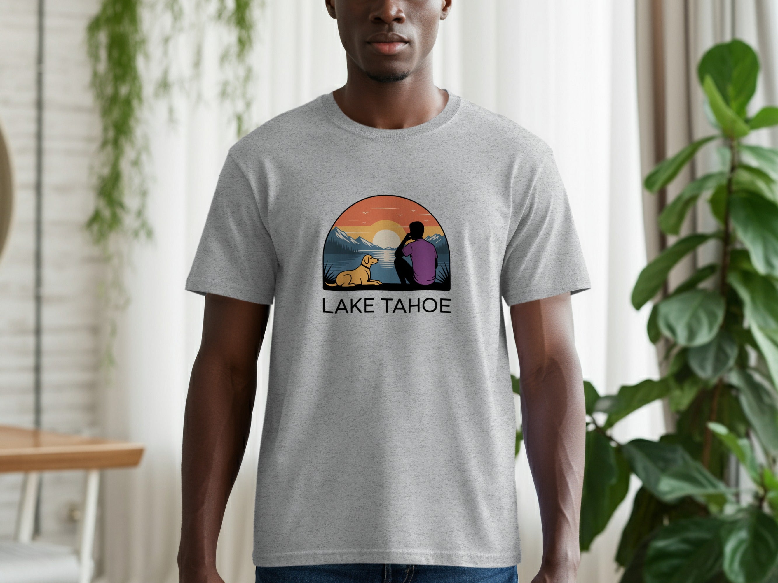 Relaxing Scenic Lake Tahoe Graphic T-Shirt product type