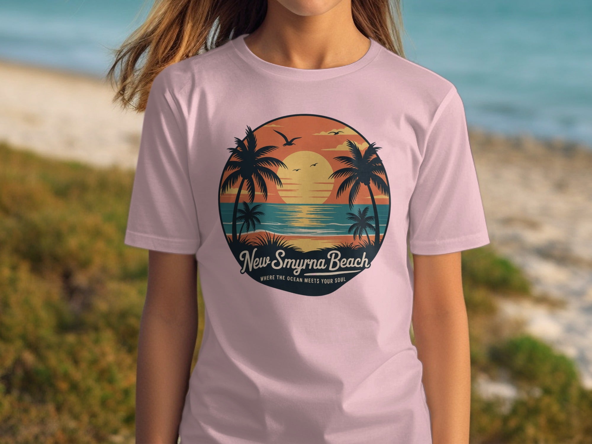 New Smyrna Beach Sunset Graphic T Shirt product