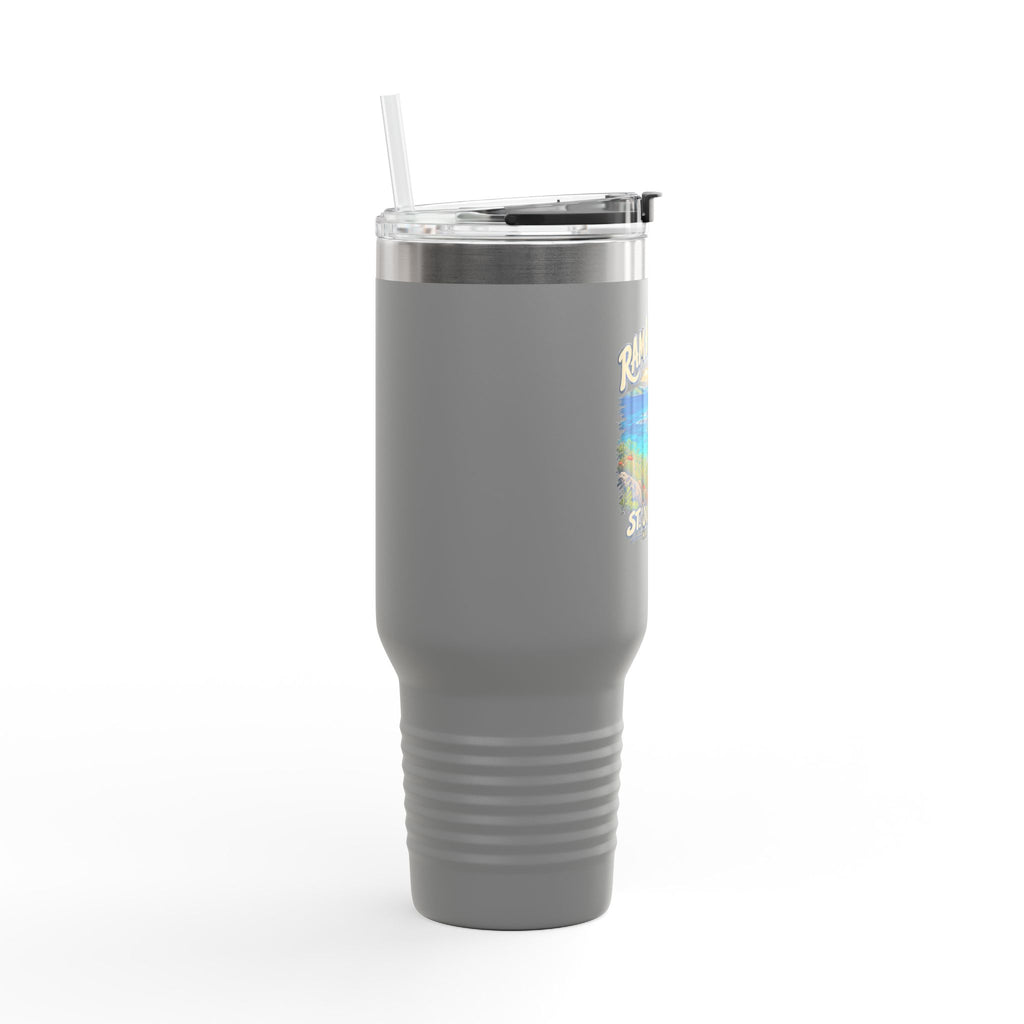 Ram Head Trail St John USVI artwork on a Polar Camel 40 oz travel mug, product view 10