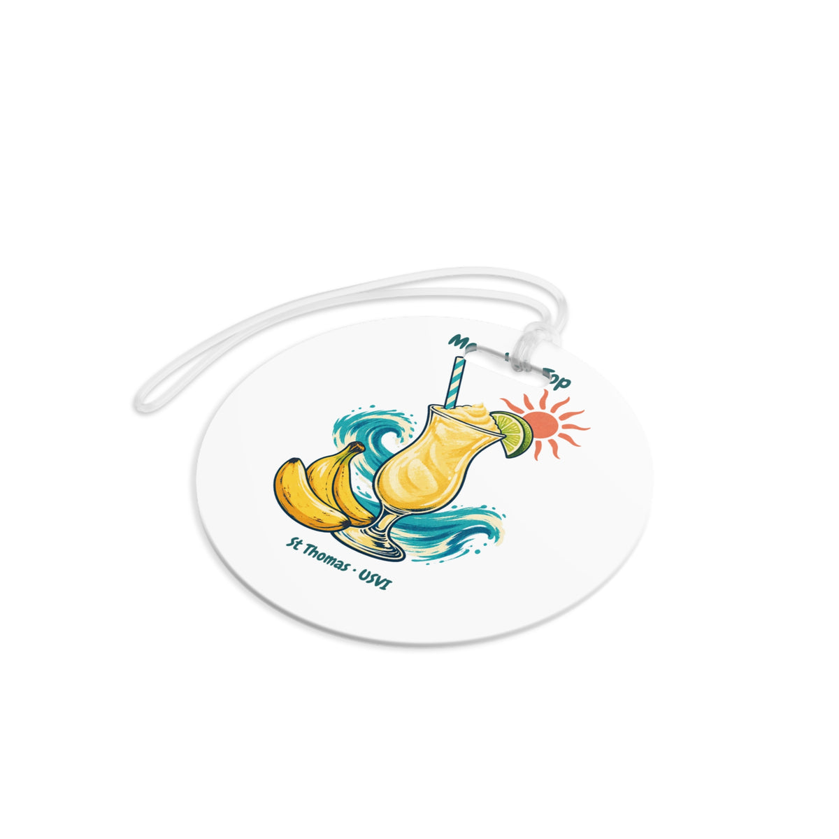 Mountain Top St. Thomas USVI Double-Sided Luggage Tag