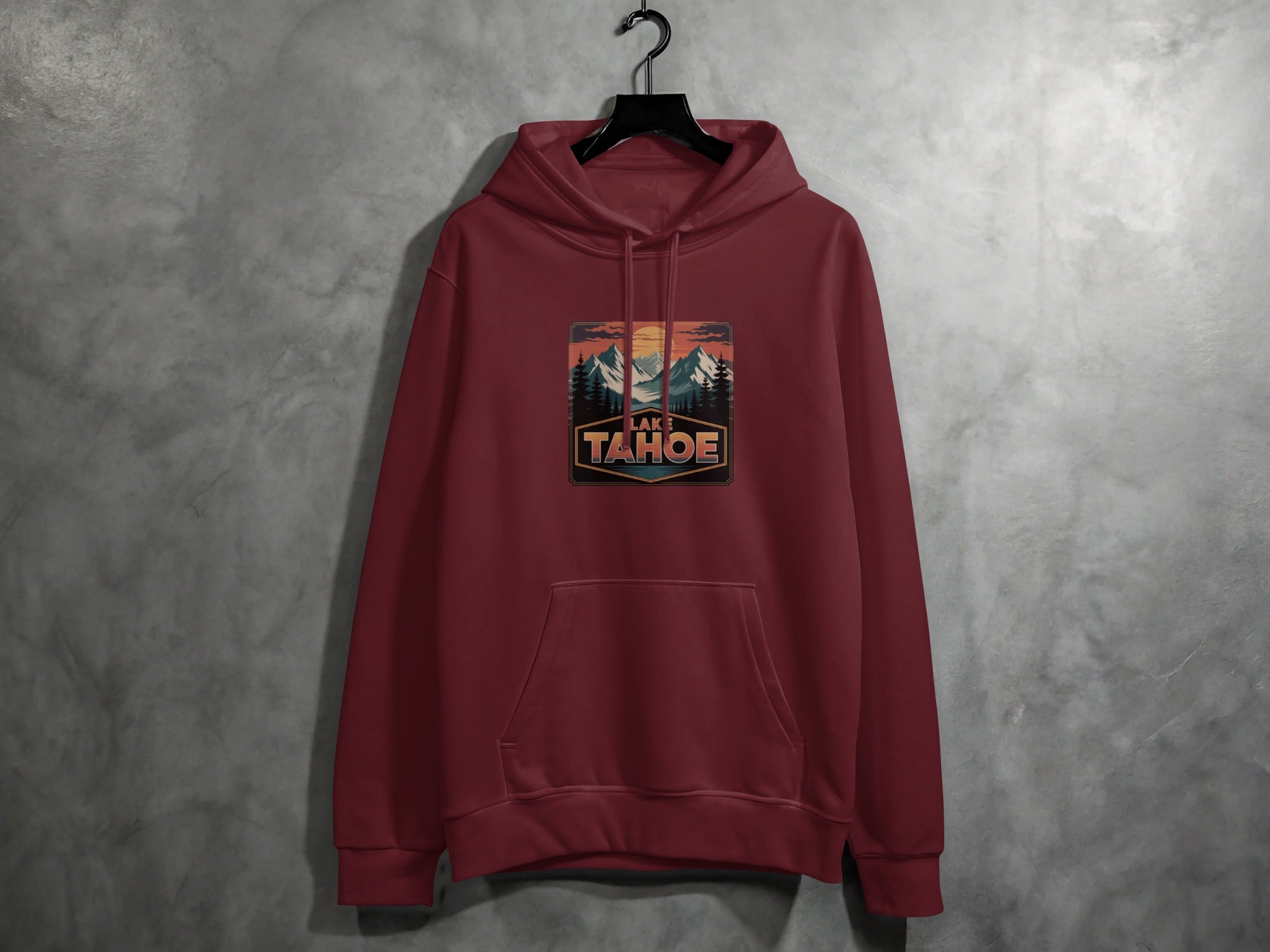 Lake Tahoe Graphic Print Hooded Sweatshirt Product
