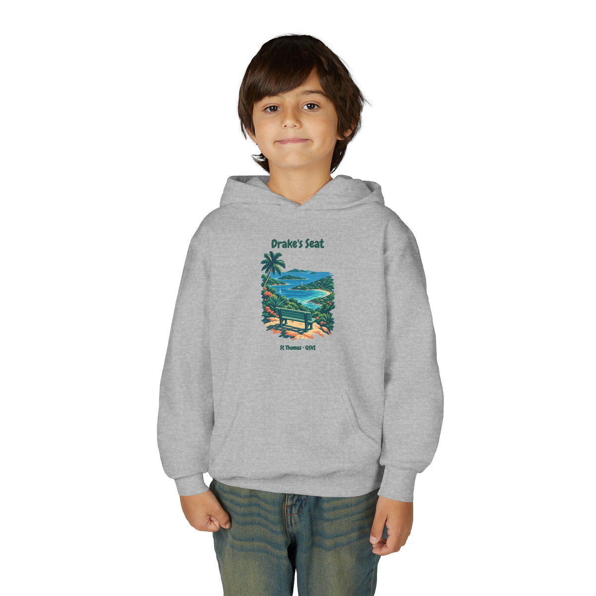 Drake's Seat St. Thomas USVI Gildan 18500B Youth Hoodie
