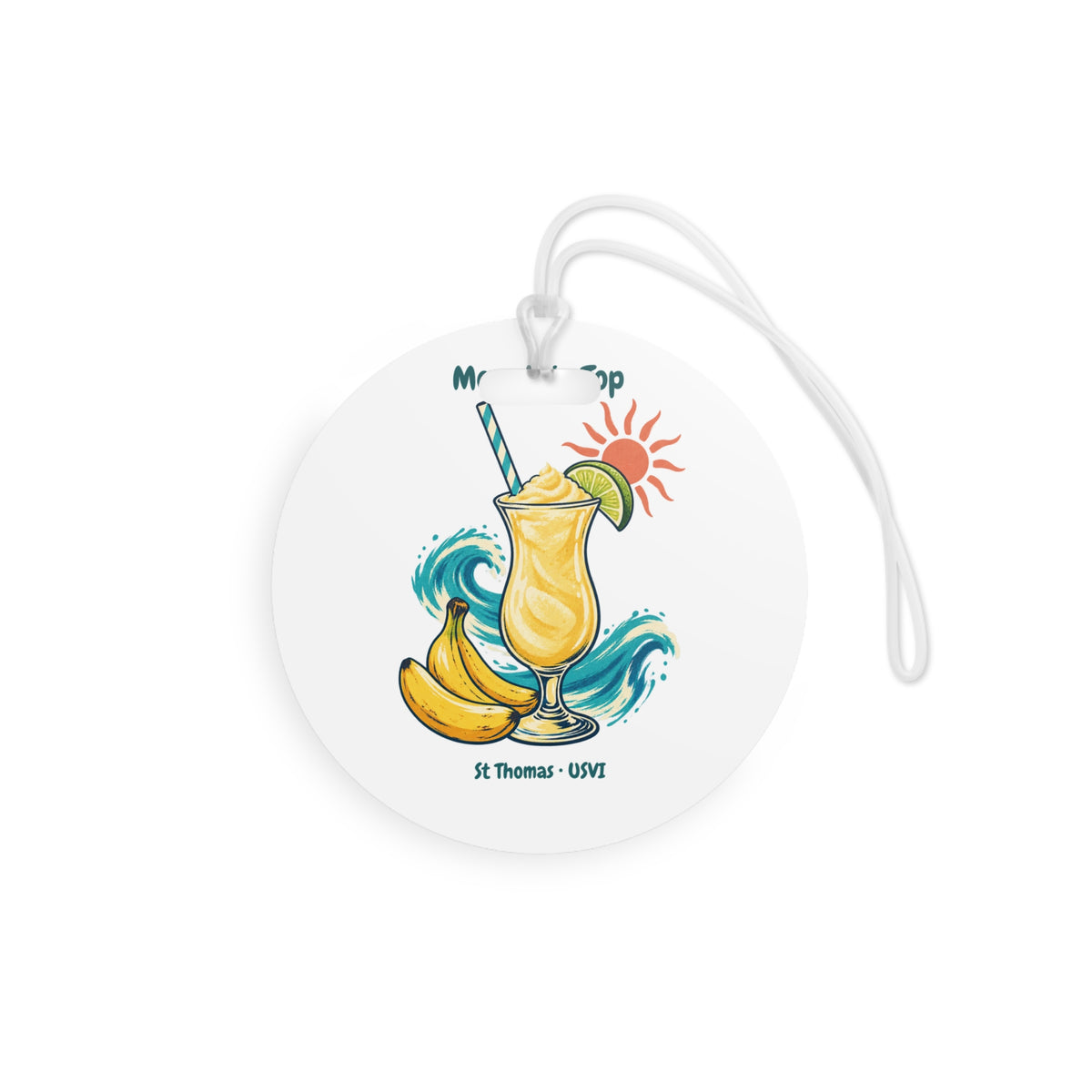 Mountain Top St. Thomas USVI Double-Sided Luggage Tag