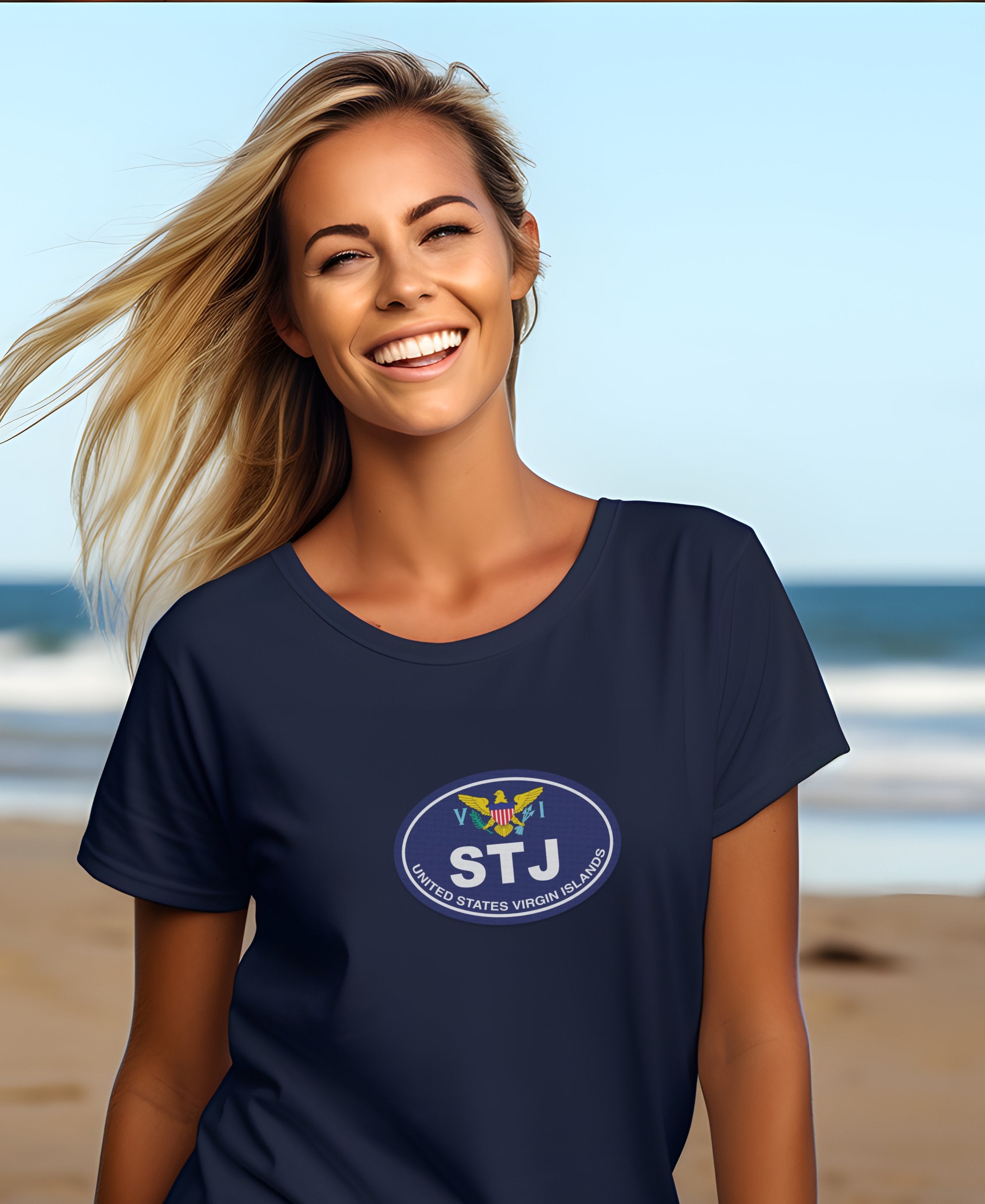 St John hiking trails, national park, Carnival womens t-shirt