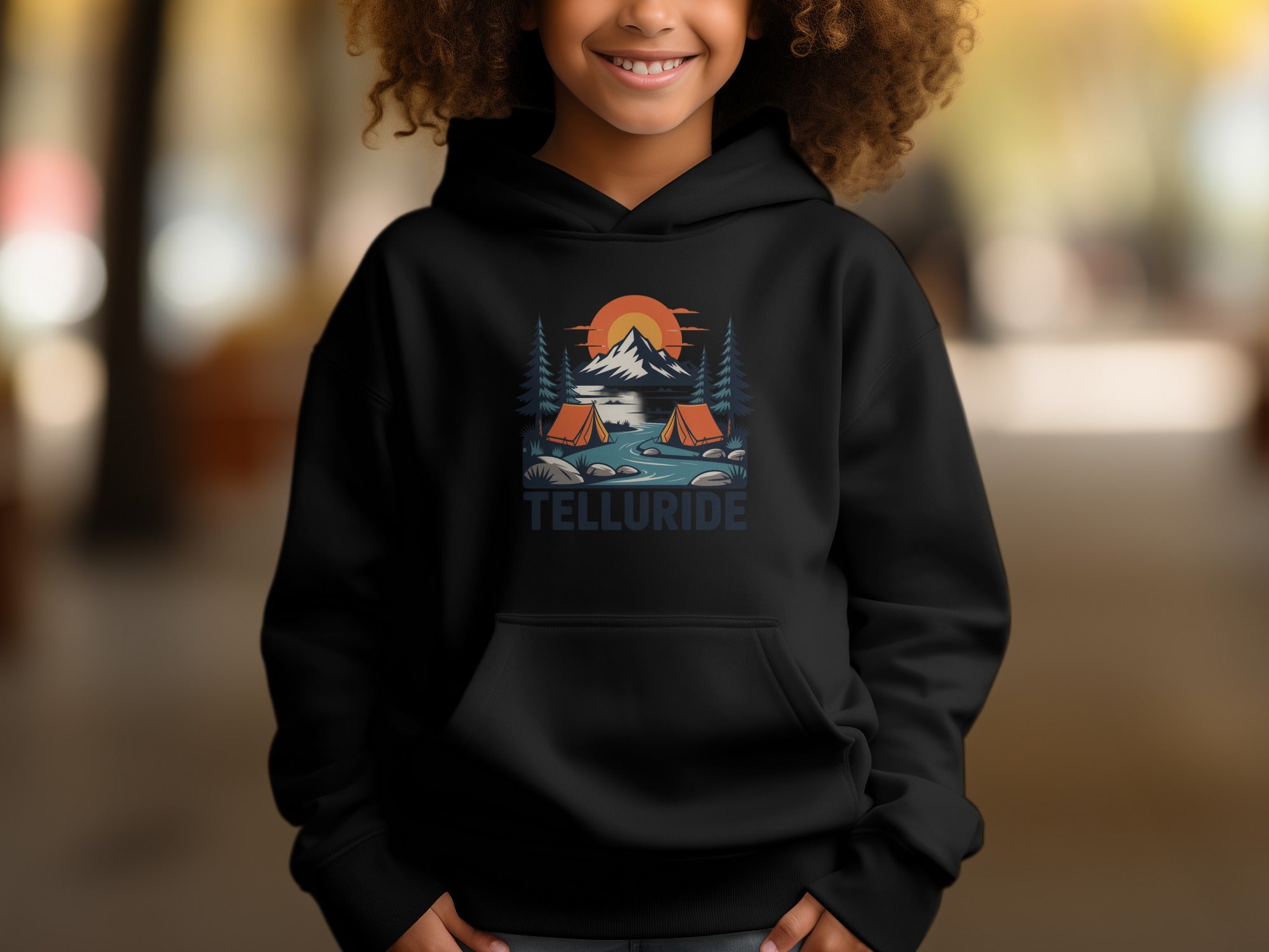 Telluride Camping Adventure Hoodie for Kids