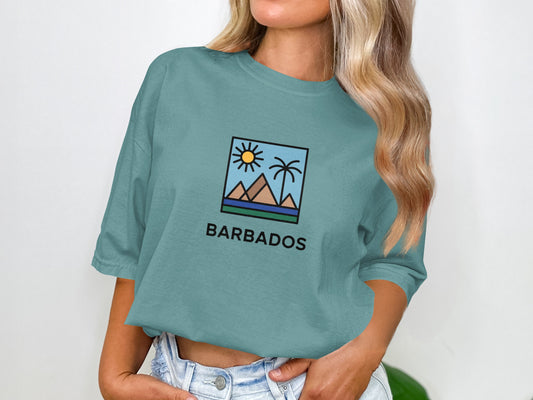 Barbados Beach Graphic T-Shirt Casual Wear Product Type