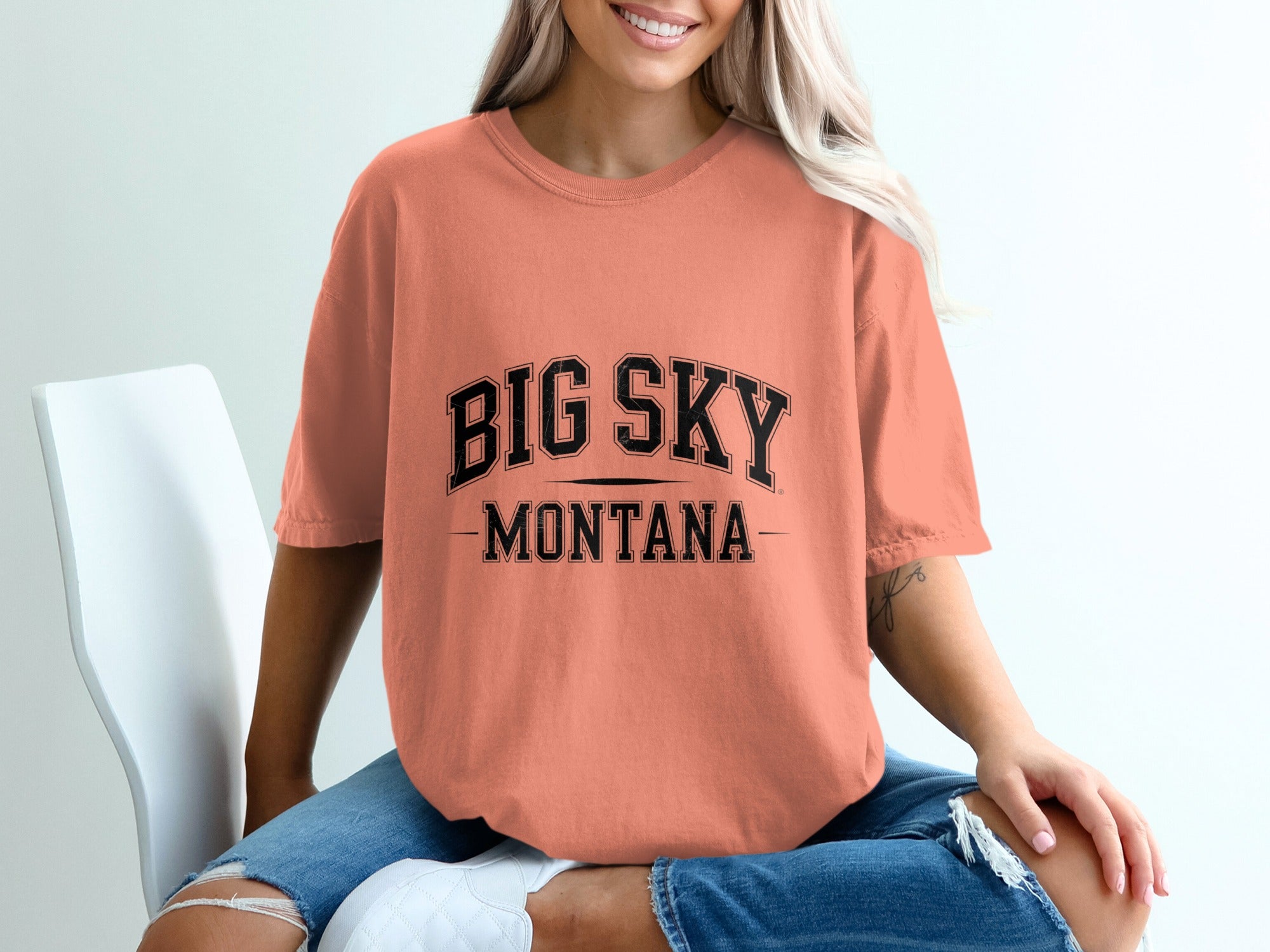 Big Sky Montana Graphic Print Casual T-shirt product type