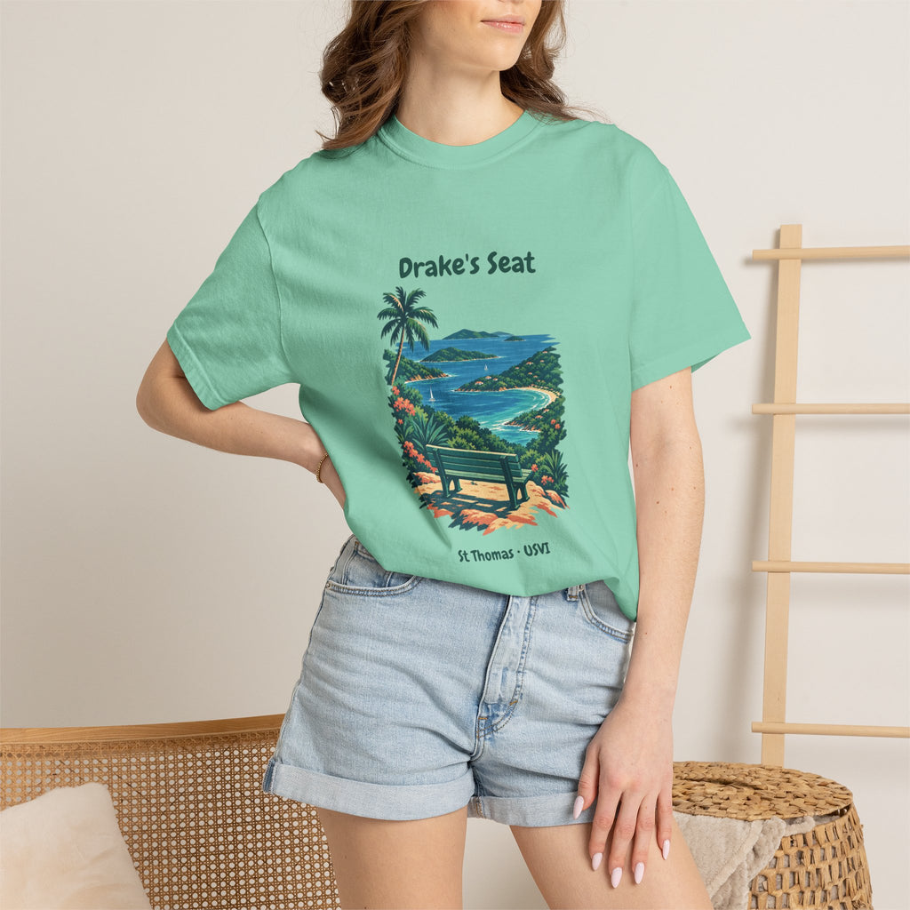 Drake's Seat St. Thomas USVI Comfort Colors 1717 T-Shirt