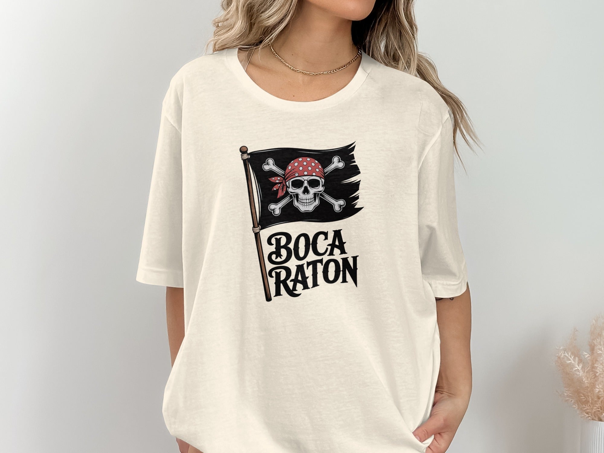 Boca Raton Skull And Crossbones Graphic T-shirt product type