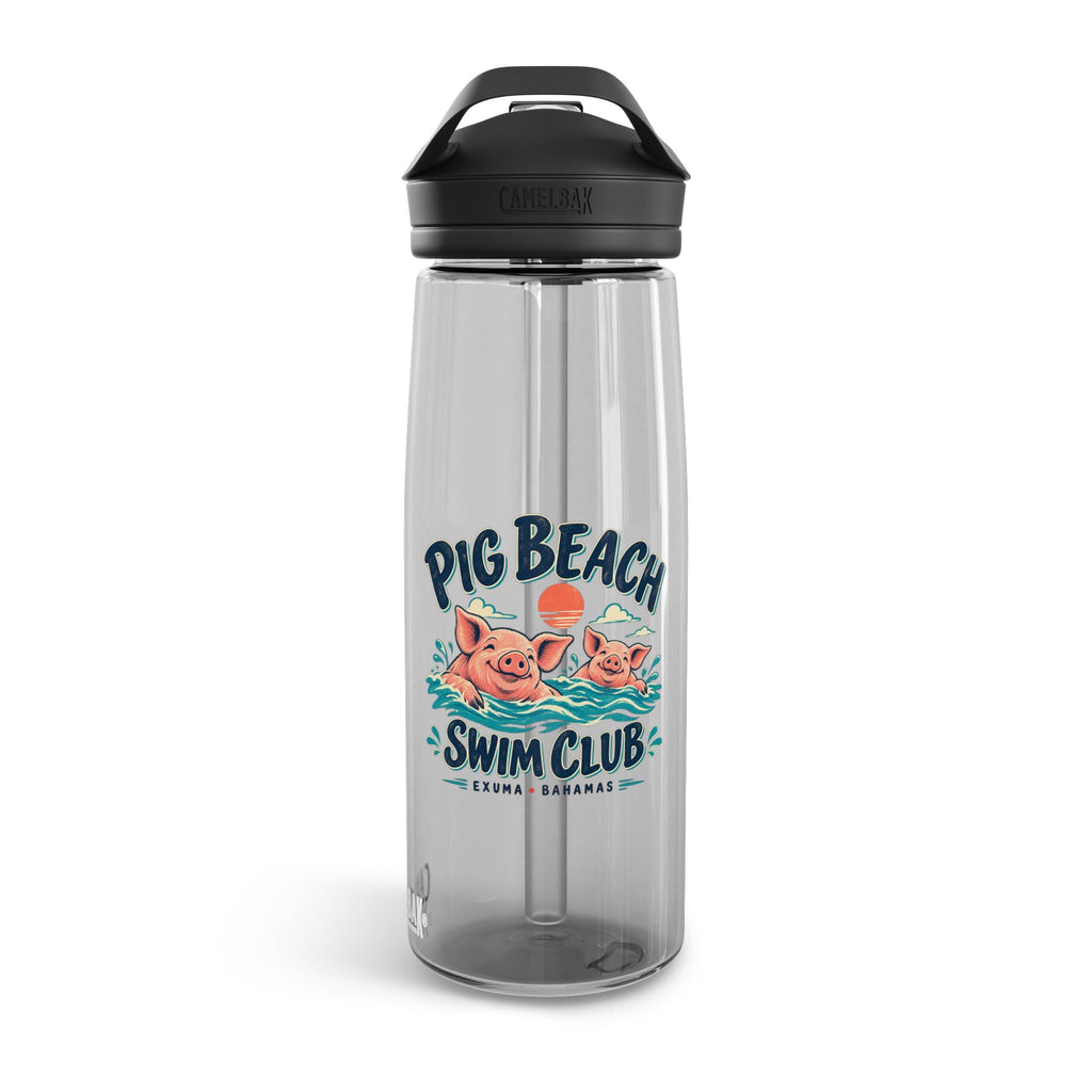 Pig Beach Swim Club Exuma Bahamas CamelBak Eddy 25 oz Water Bottle, supplier product view 1
