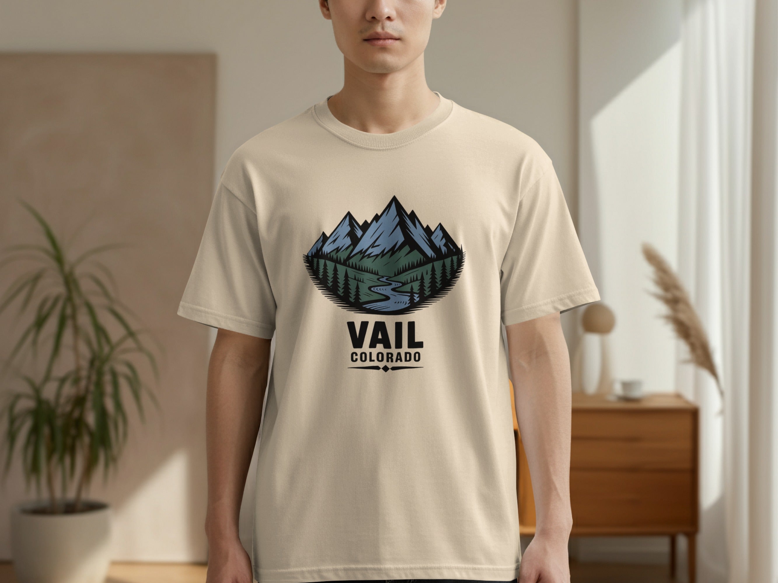 Vail Colorado Mountain Scenic Graphic T-shirt product type