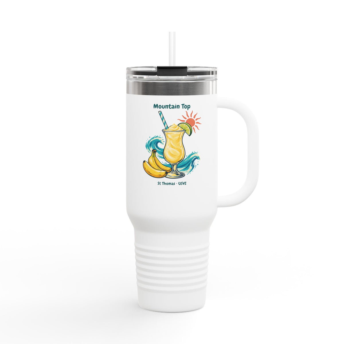 Mountain Top St. Thomas USVI Polar Camel Insulated Travel Mug 40oz