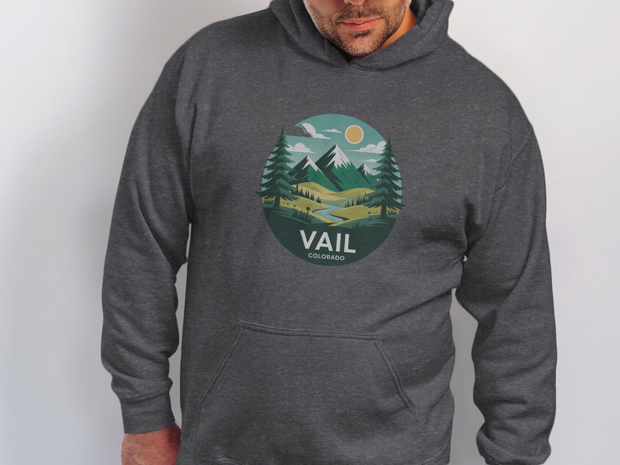 Vail Colorado Scenic Mountains Graphic Hoodie product