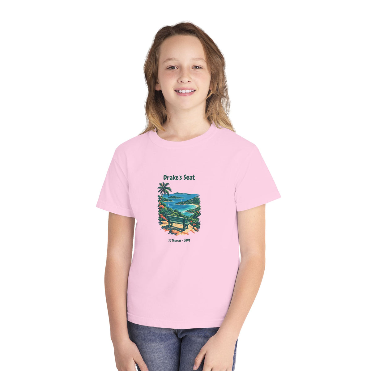 Drake's Seat St. Thomas USVI Comfort Colors 9018 Youth T-Shirt