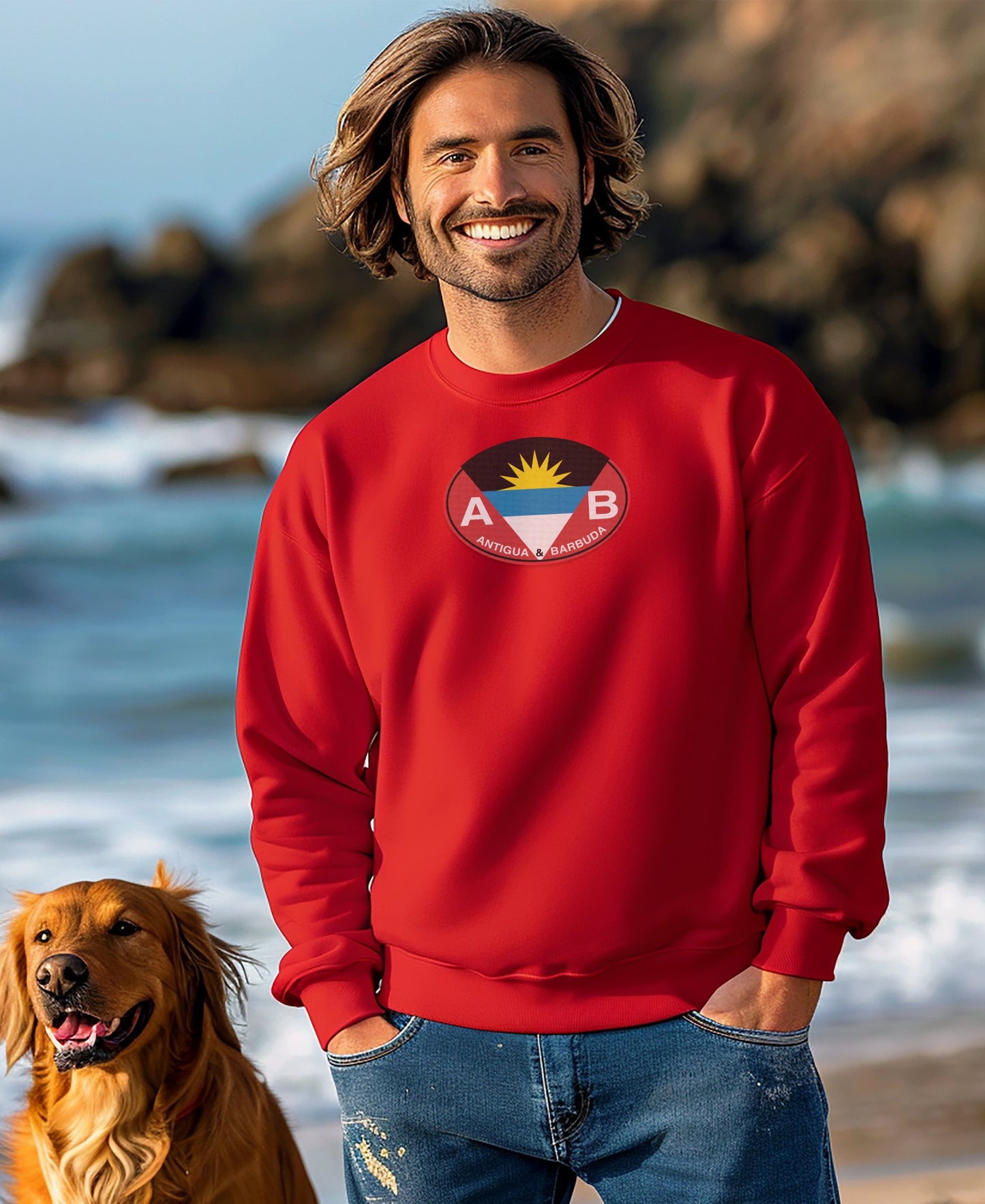 Antigua and Barbuda Flag Men's Sweatshirt product