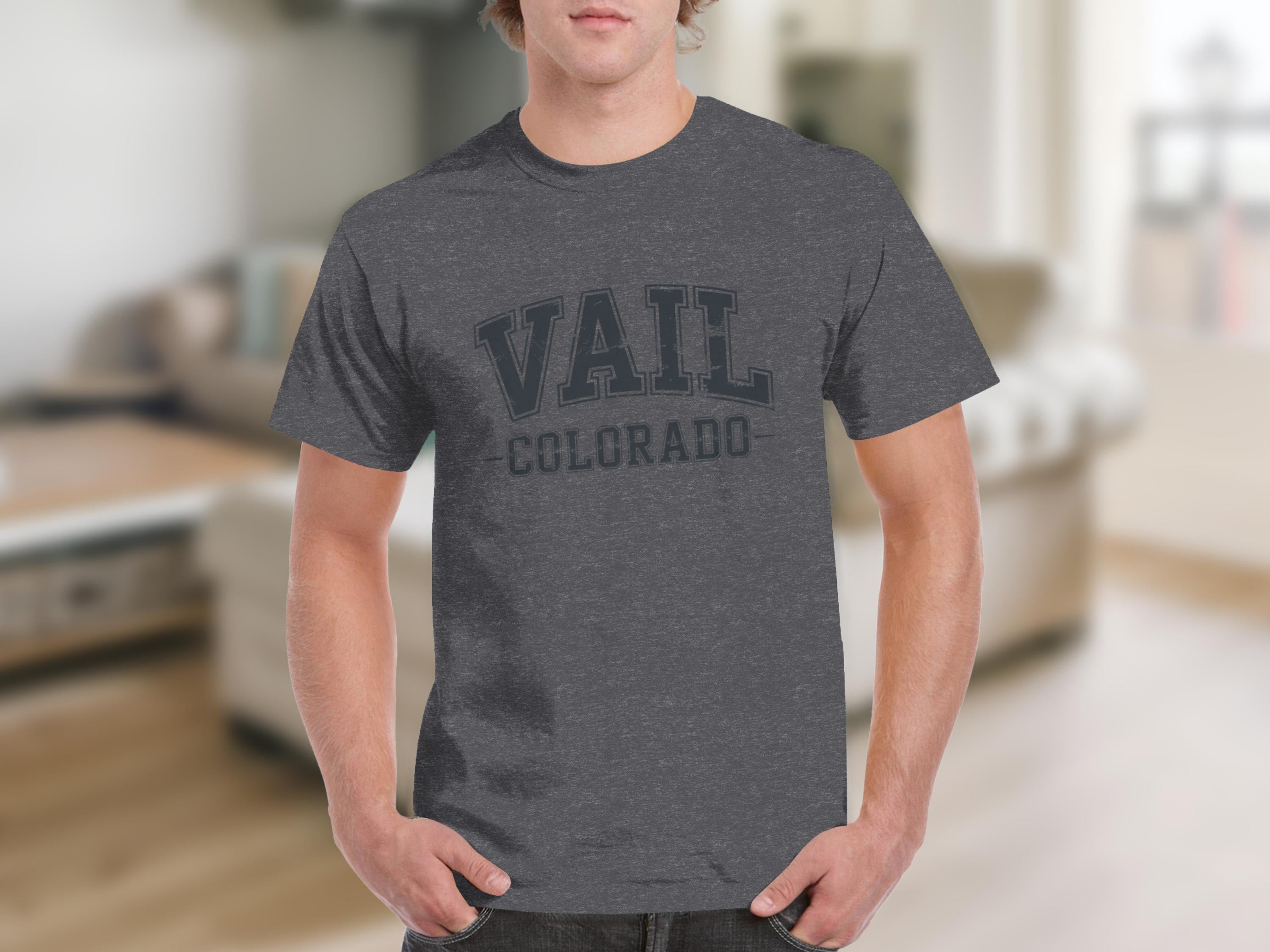 Vail Colorado Graphic Short Sleeve Fashion T-shirt product