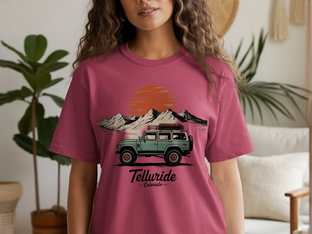 Telluride Colorado Adventure Truck Telluride Womens T-Shirts T-Shirt
