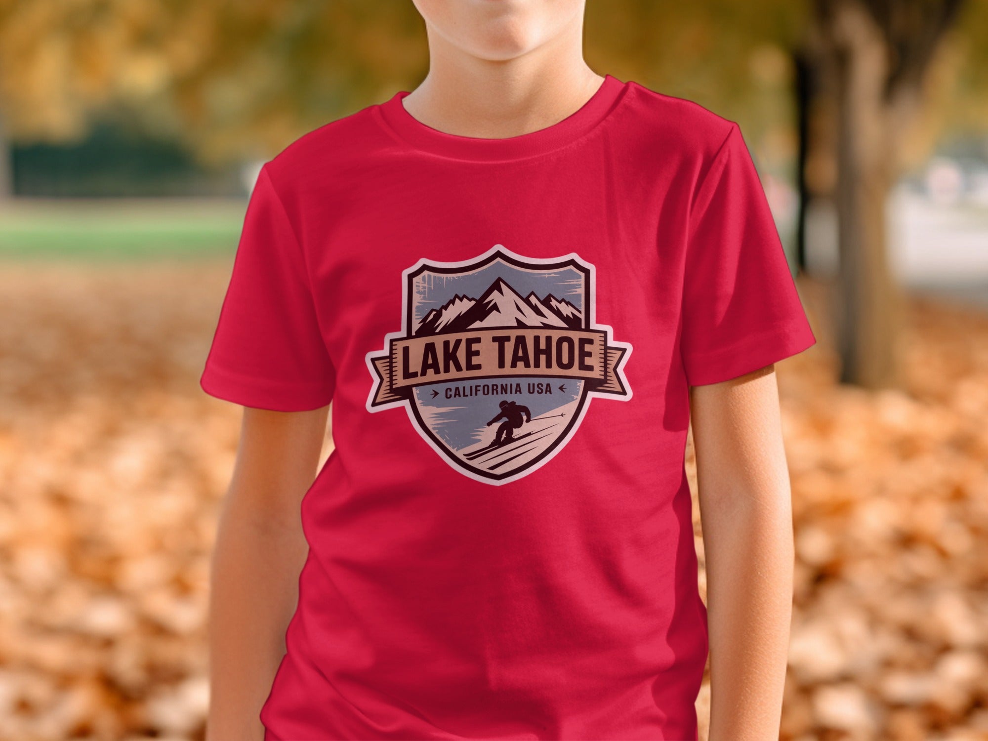 Stylish Lake Tahoe California USA Kids T-Shirt