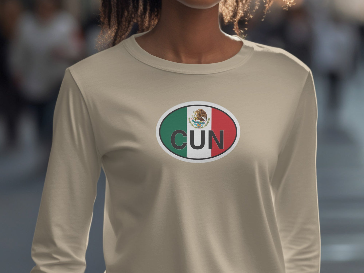 Riviera Maya Jazz Festival, Cancun International Film Festival, Playa Delfines, Chichen Itza, Womens Long Sleeve T-Shirt