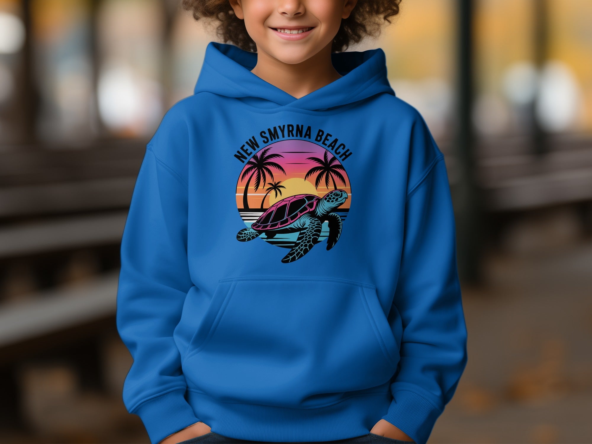 New Smyrna Beach Turtle Sunset Hoodie product type