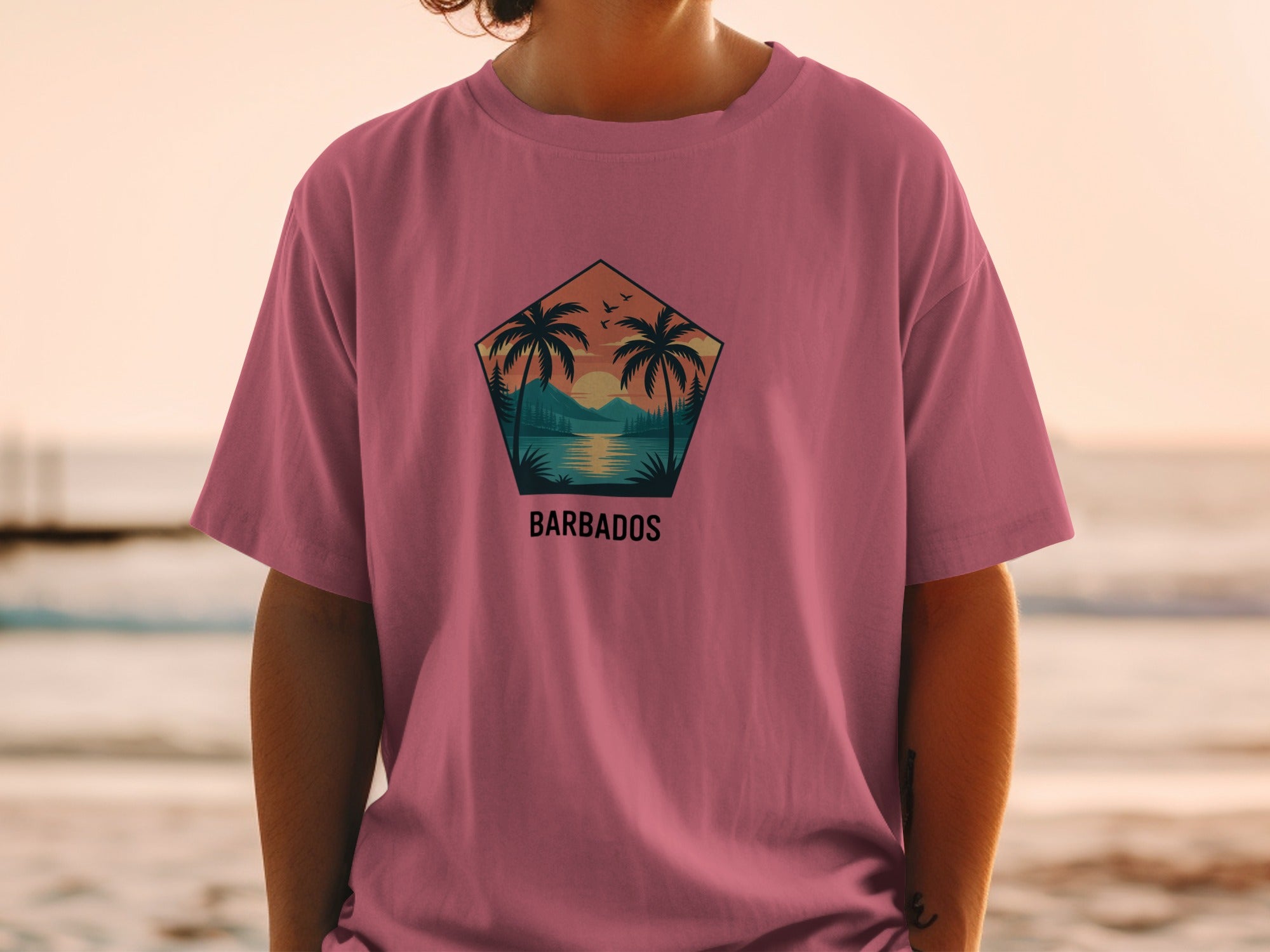 Scenic Sunset Barbados Graphic T-Shirt product type
