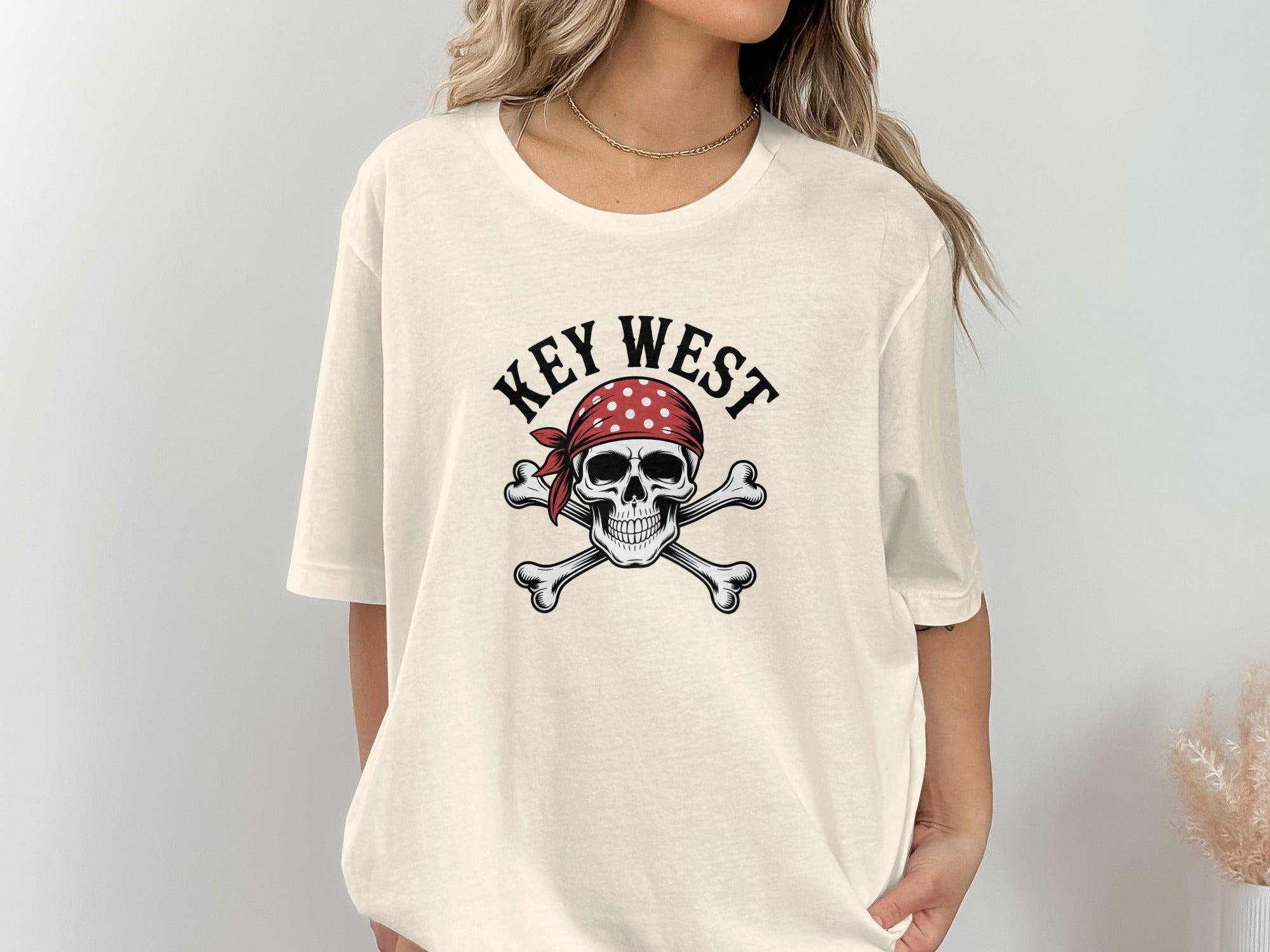 Key West Skull Pirate Graphic Oversized Clothing product