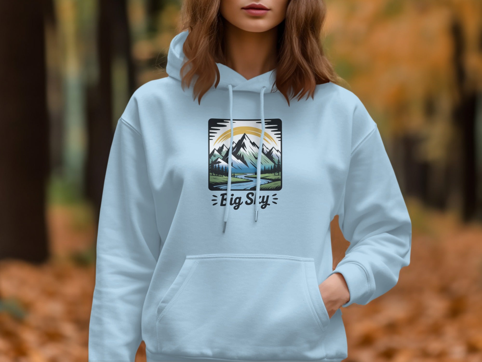 Big Sky Mountain Scene Hoodie Product