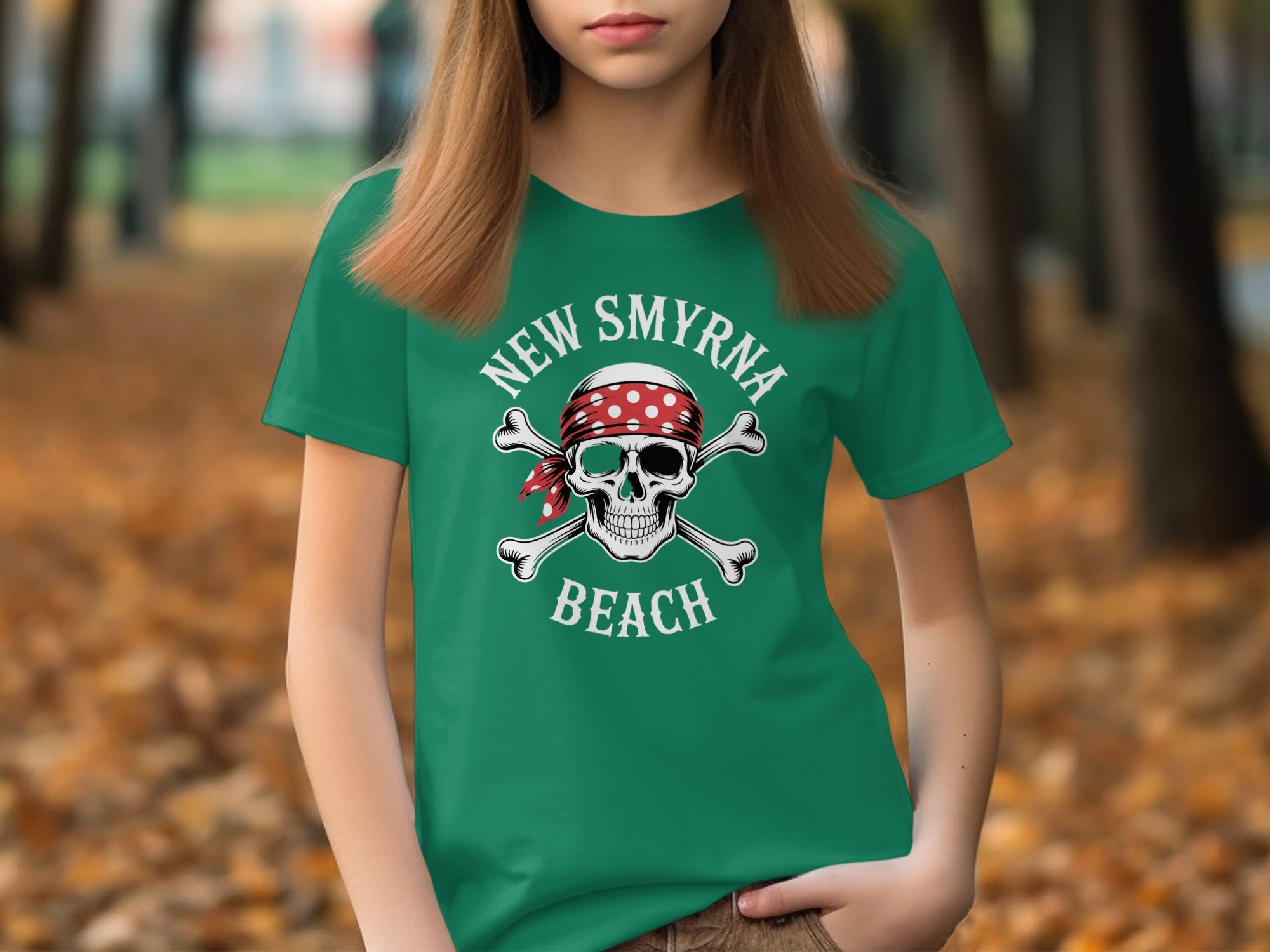New Smyrna Beach Skull Graphic Tee product type