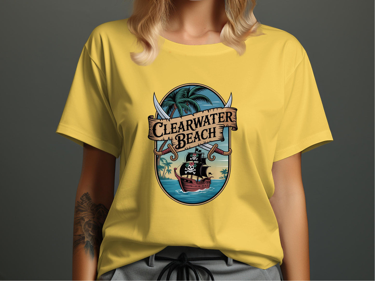 Clearwater Beach Pirate Design T-Shirt product